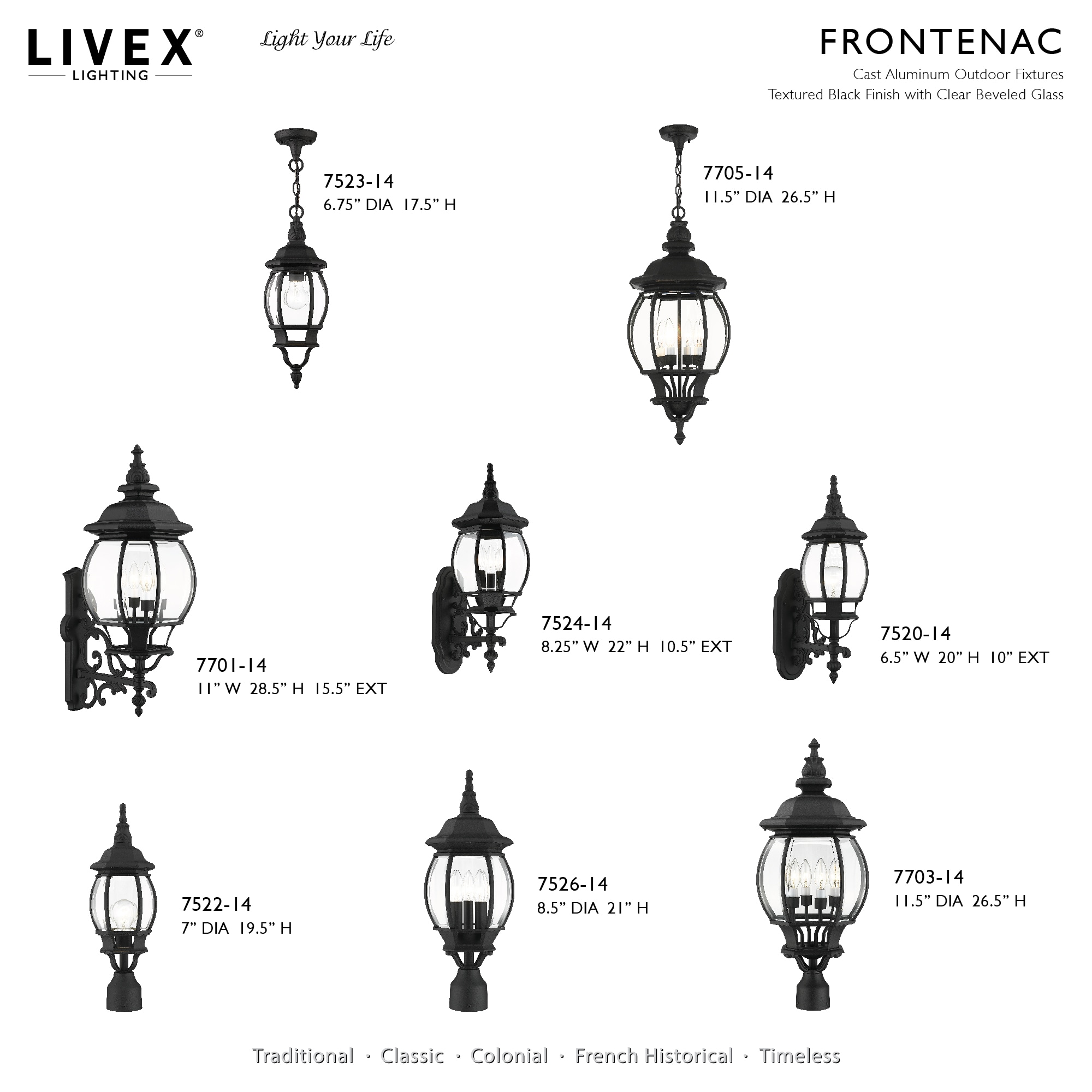 Livex Lighting 7520-14 Outdoor-Wall-Lighting - View #2