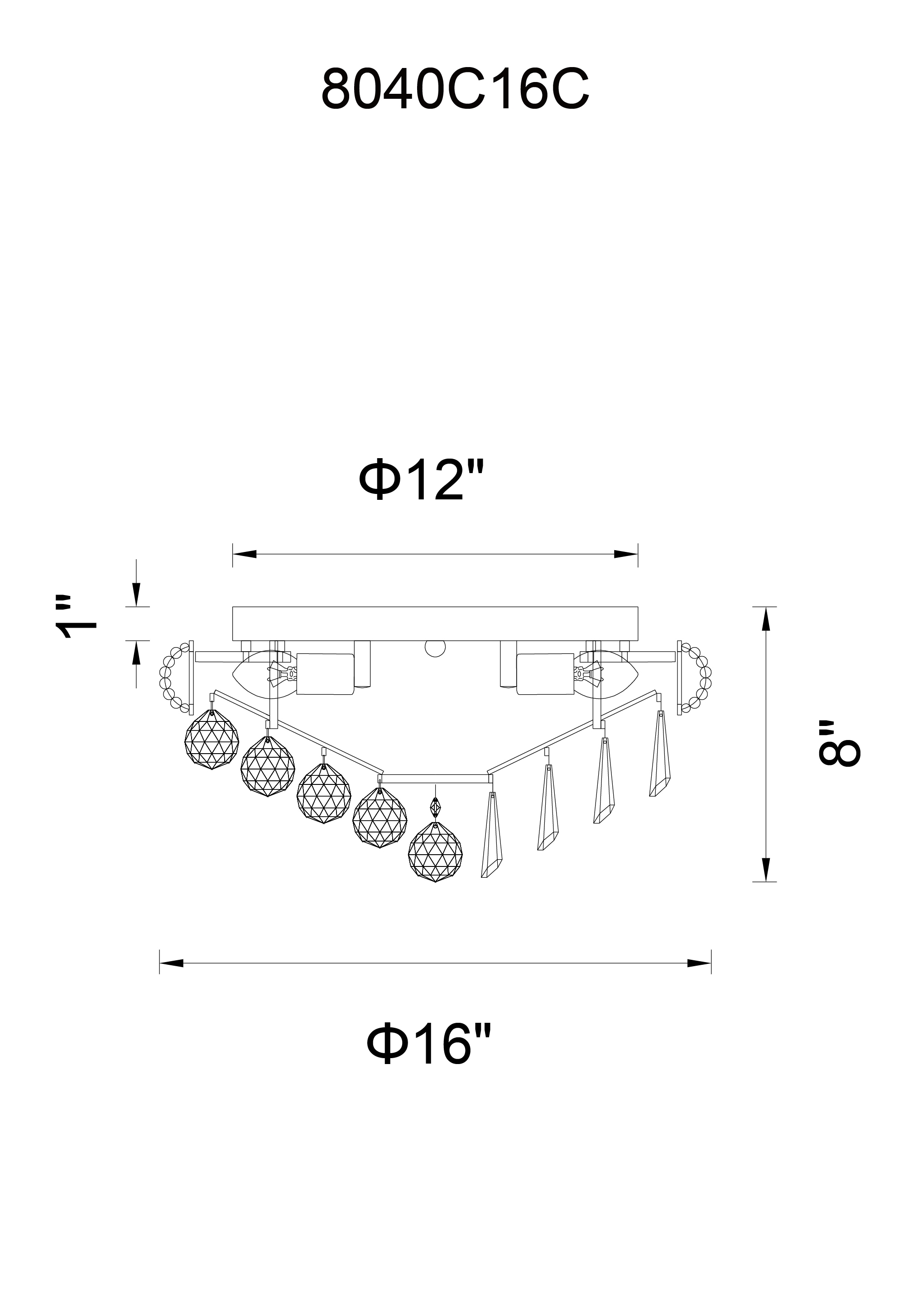 CWI Lighting 8040C16C flushmounts - View #2