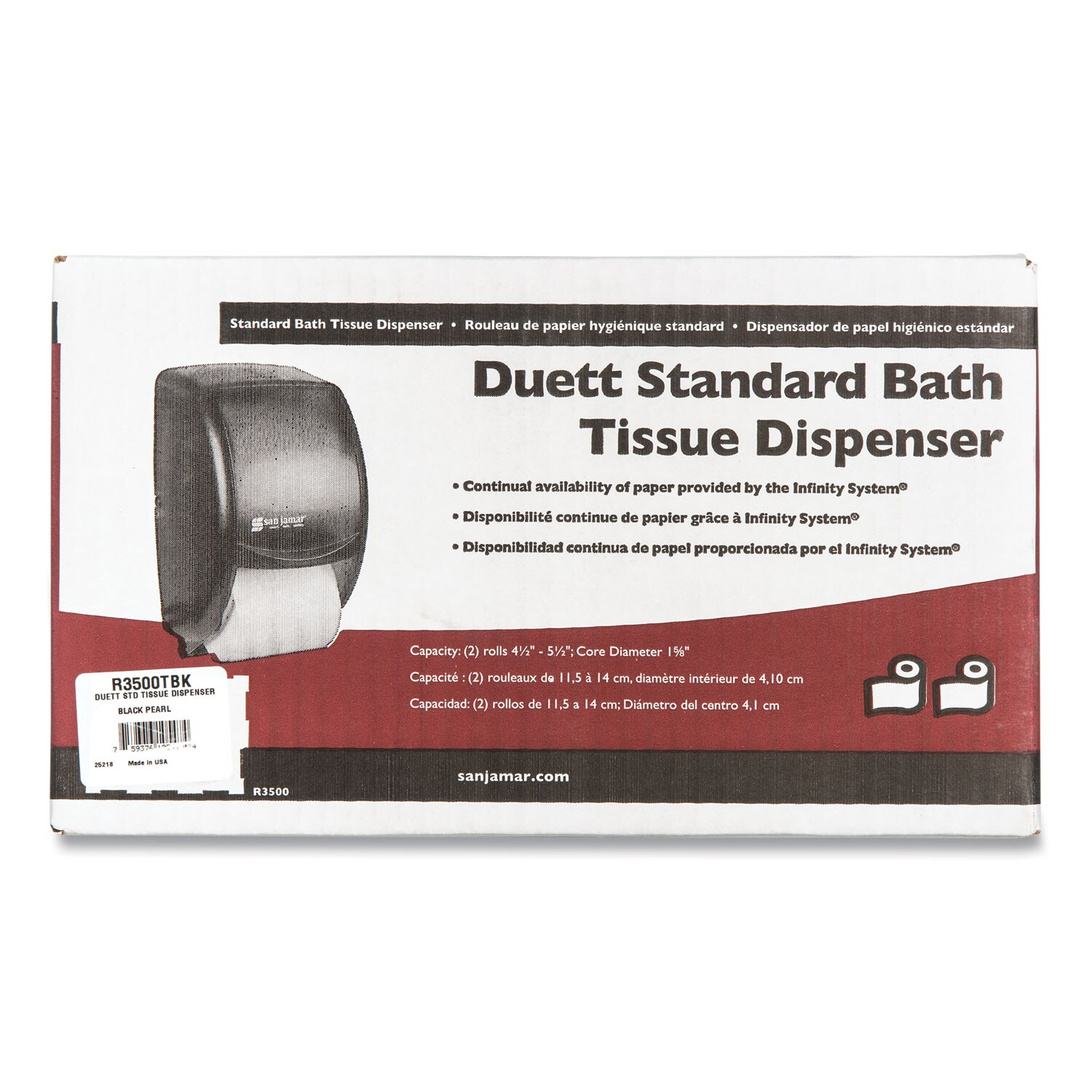 San Jamar SJMR3500TBK Comm-Toilet-Tissue-Dispensers - View #5