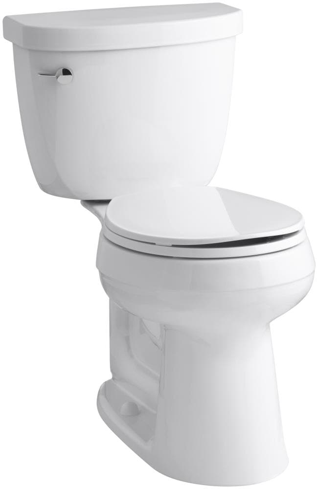 KOHLER Cimarron White Round Chair Height 2-piece WaterSense Toilet 12 ...