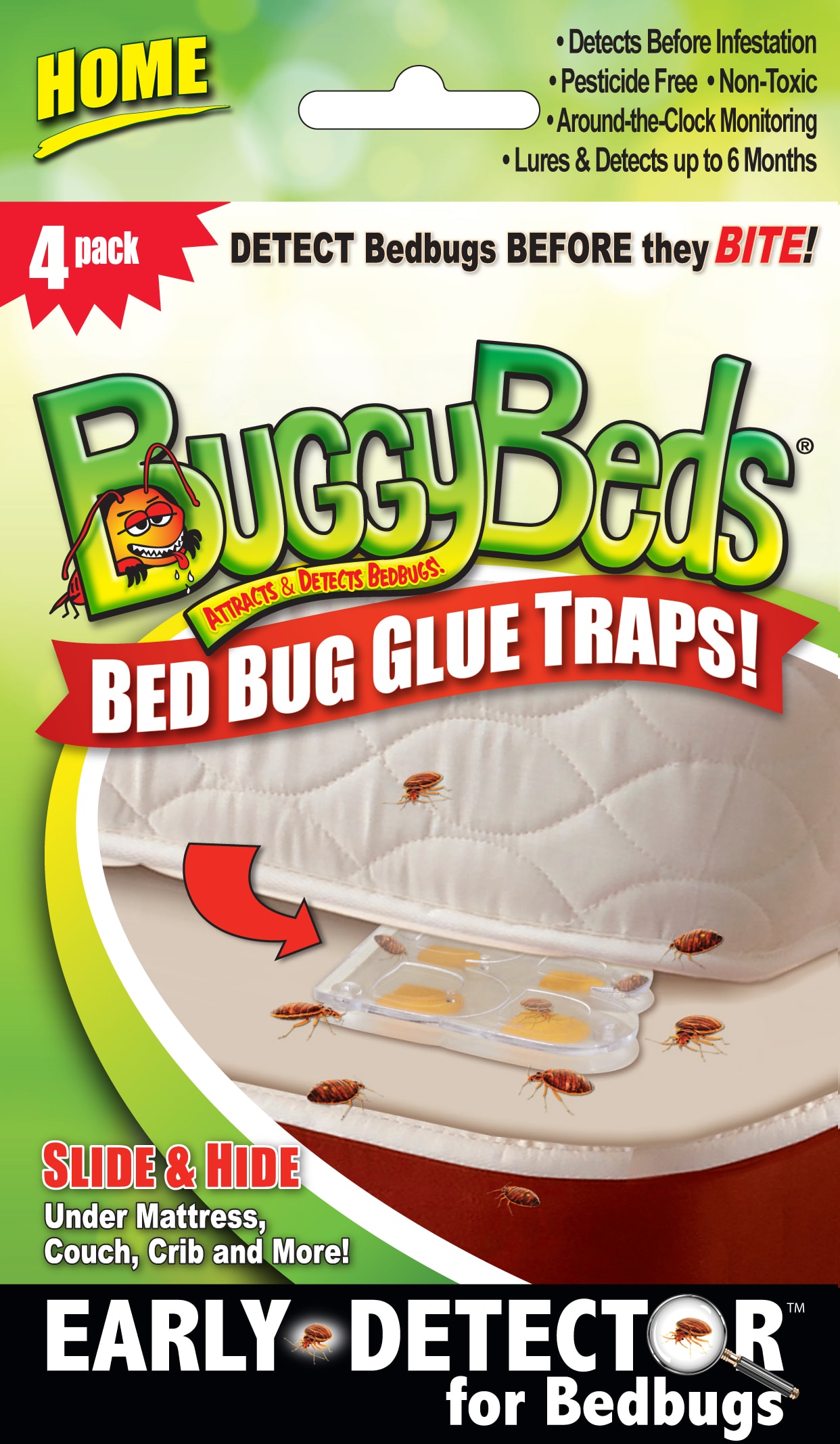 Buggybeds Bed Bug Glue Trap - 4pk : Target