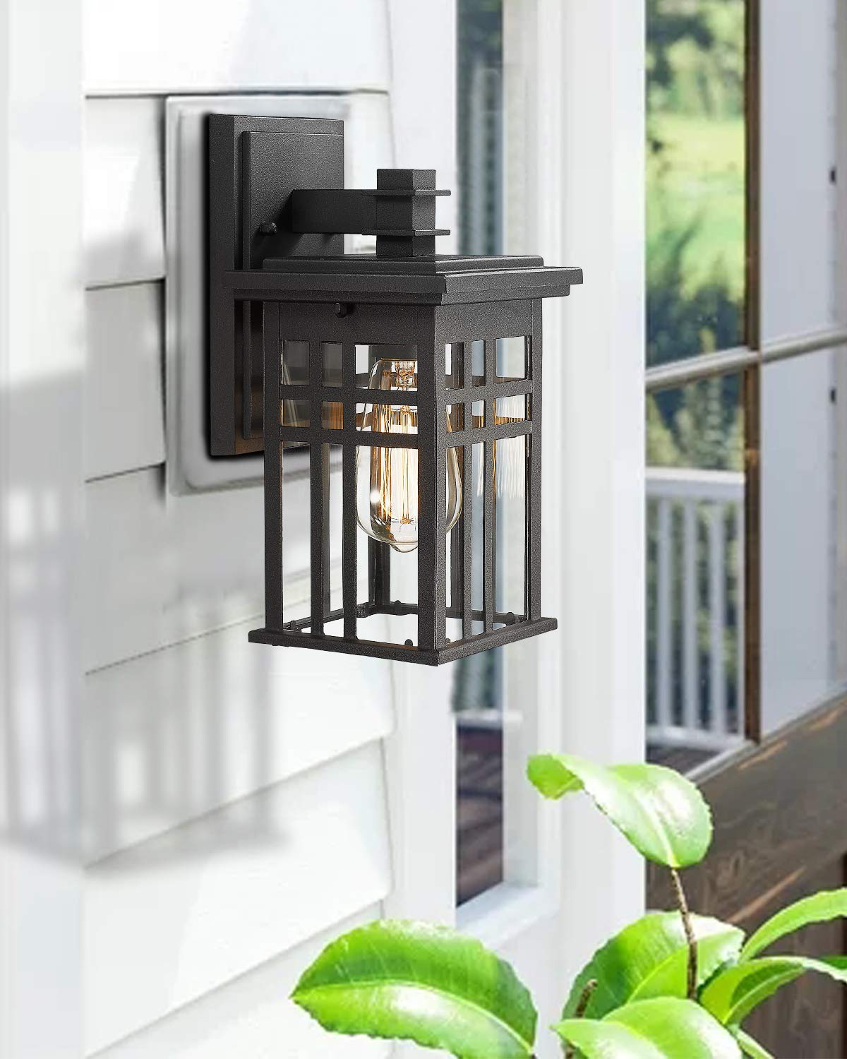 LTMATE 1-Light 12-in Black Outdoor Wall Light in the Outdoor Wall ...