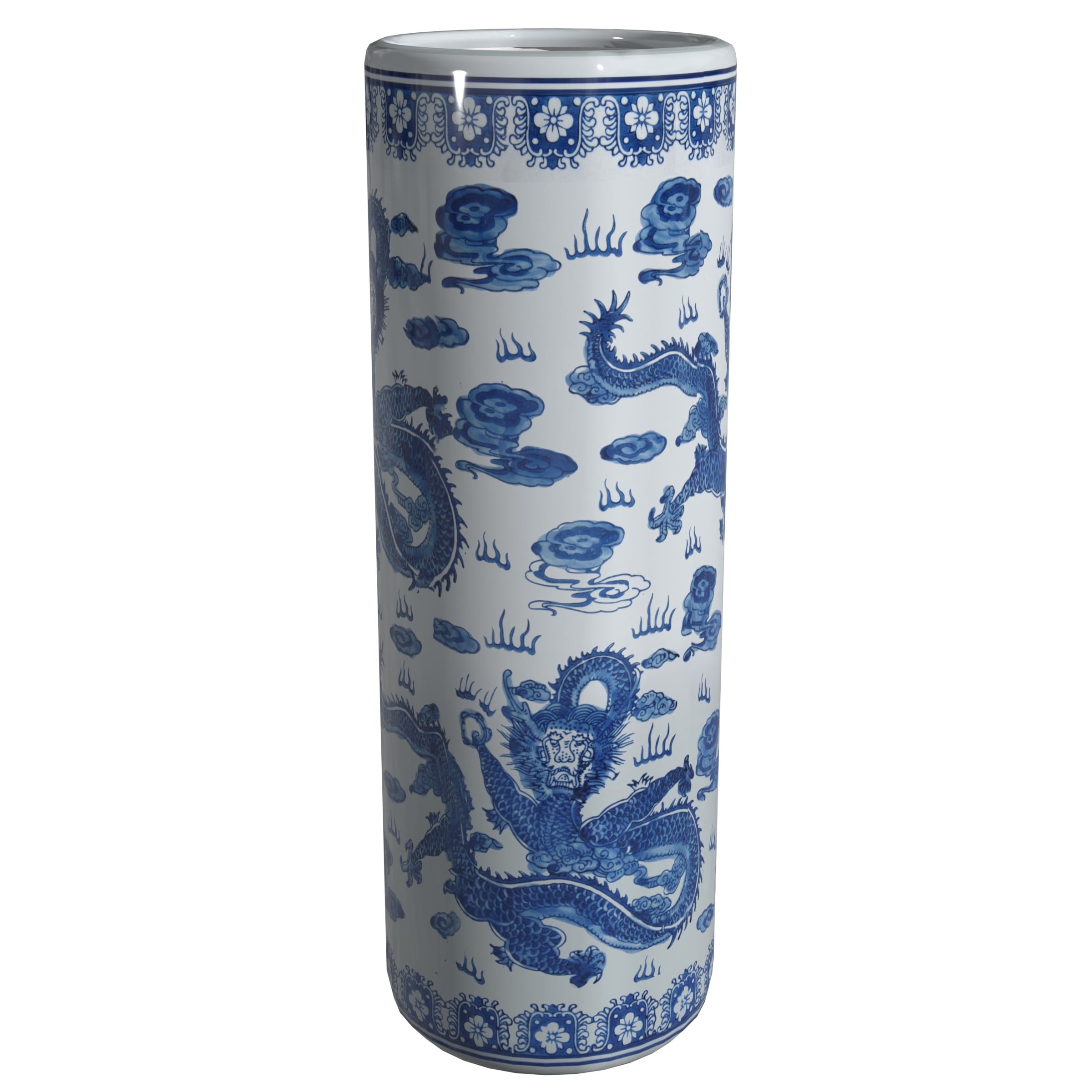 Oriental Furniture BW-UMBR-DRG1 Indoor-Umbrella-Stands - View #2
