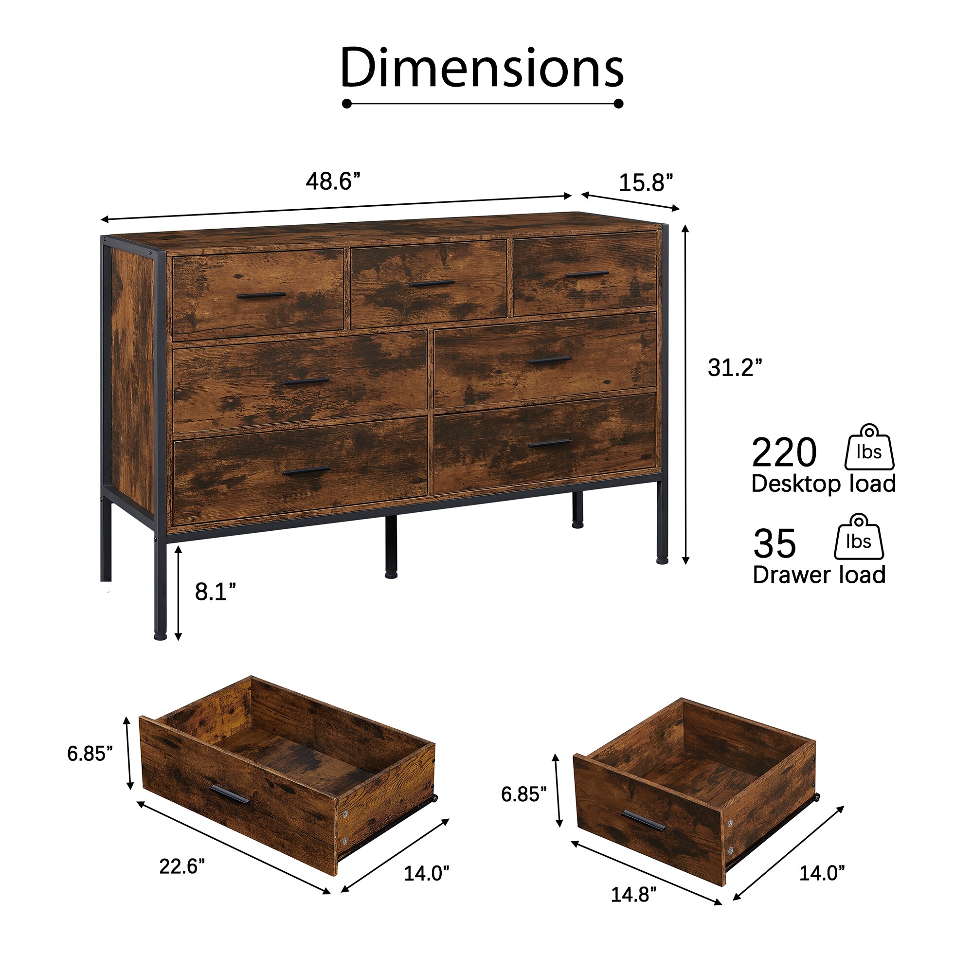 SINOFURN SYC250008BN dressers - View #4
