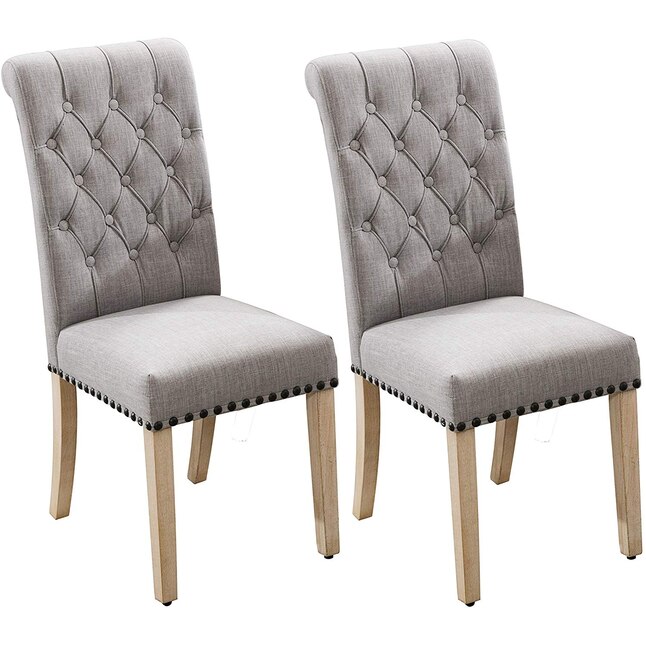 Clihome Set Of 2 Dining Chairs, Upholstered Dining Chairs With Arms Set Of 2