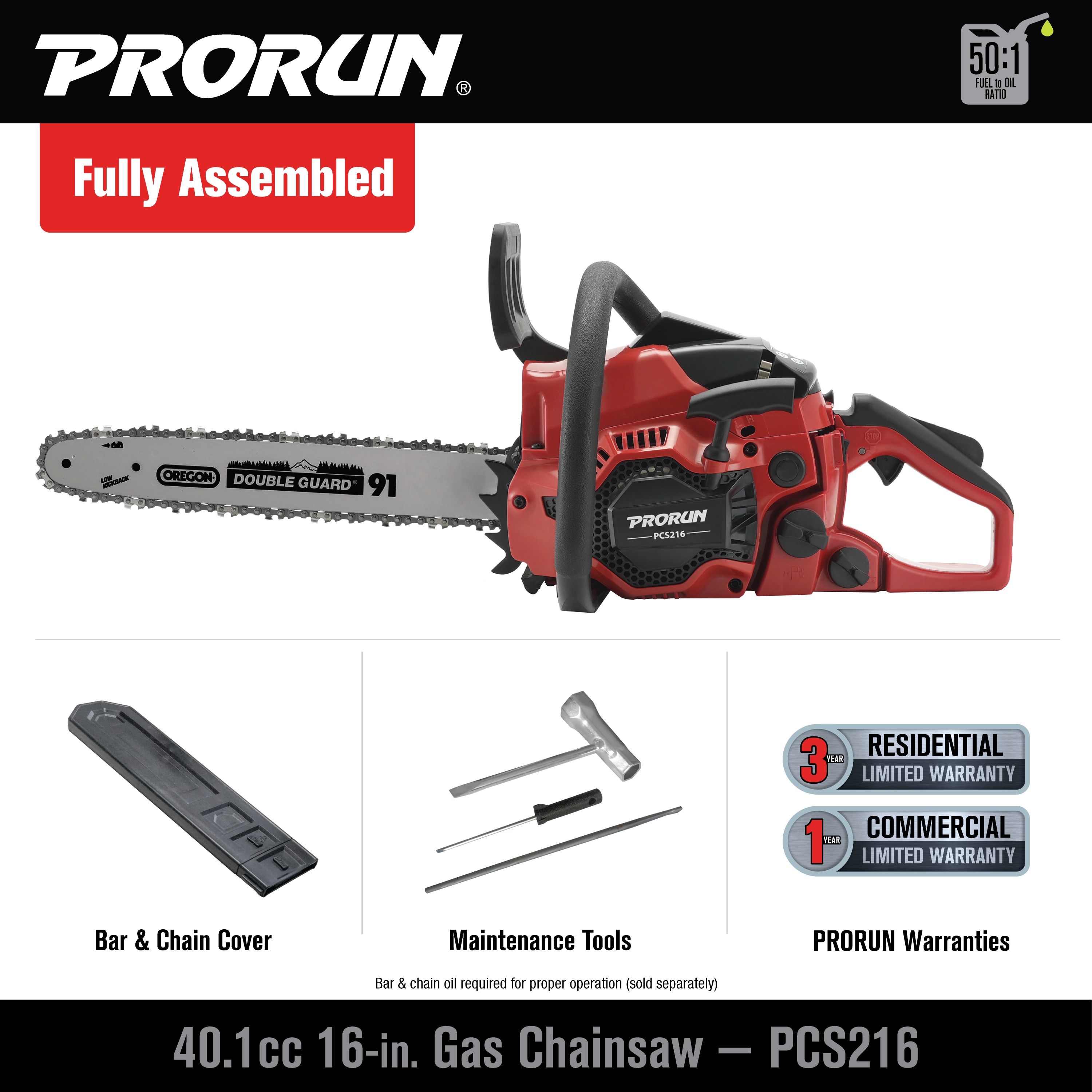 PRORUN PCS216 Cordless-Chainsaw - View #3