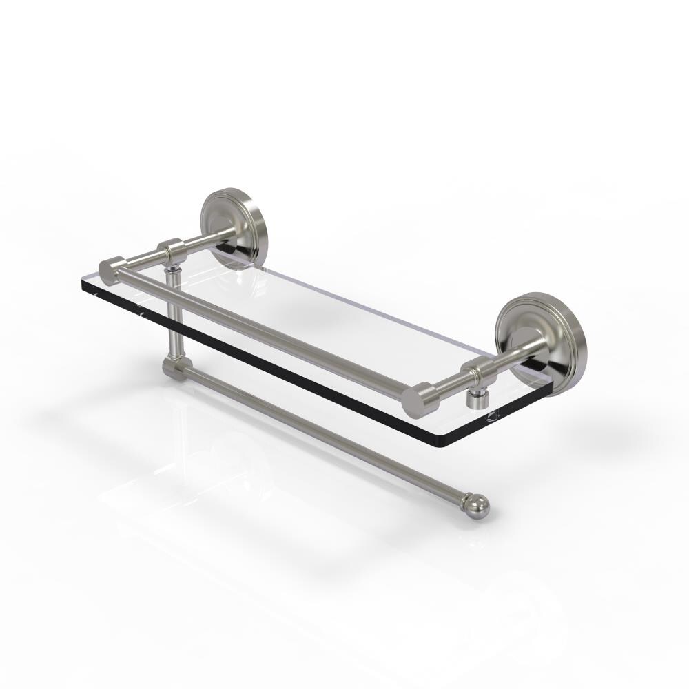 Allied Brass PRBP-1PT/16-GAL-SN Prestige Regal Satin Nickel Wall mount Bathroom Shelf ( 16-in x 5-in x 5-in )
