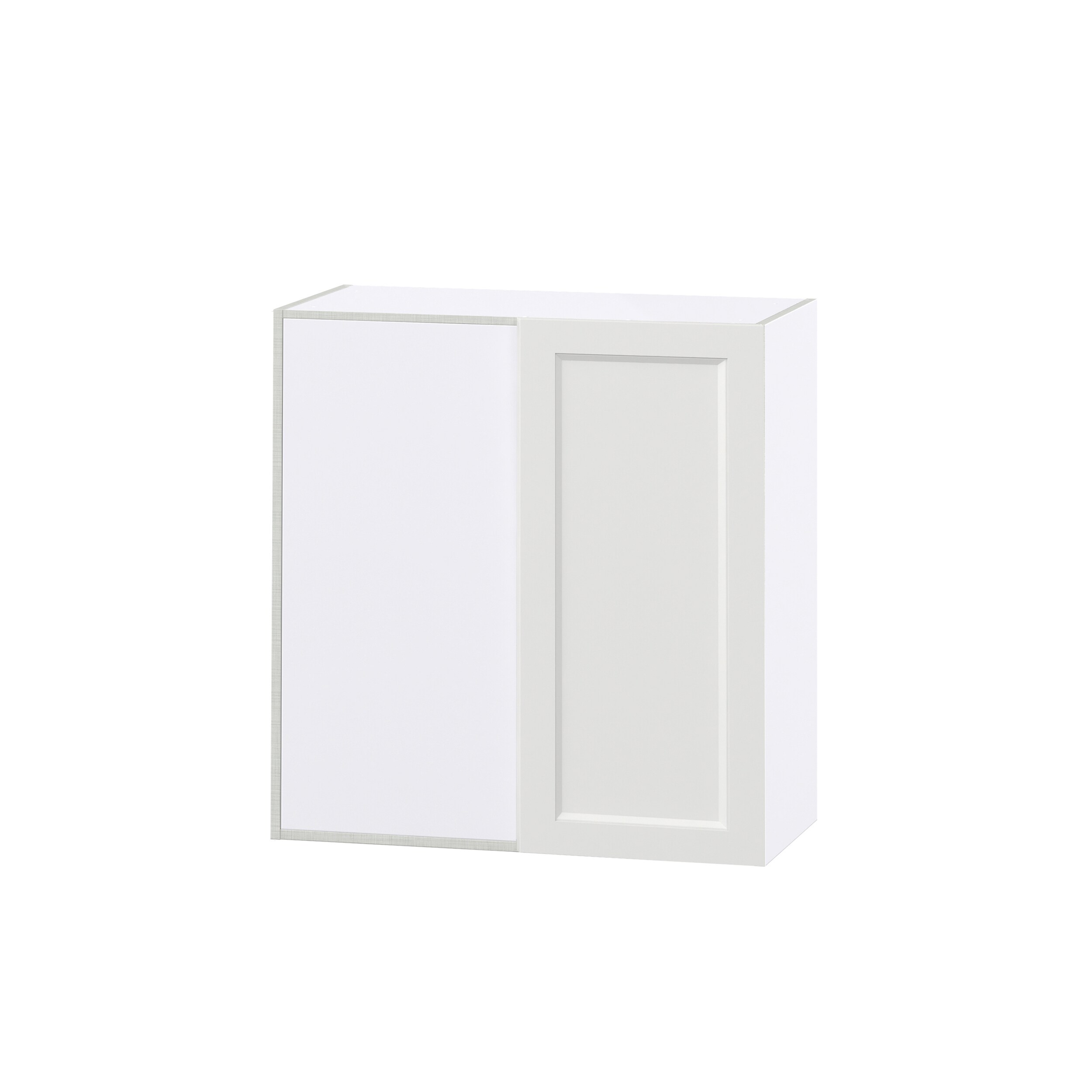 Hugo&Borg Riviera 9-in W x 30-in H x 14-in D Bright White Wall Fully Assembled Cabinet (Recessed Panel Shaker Door Style)