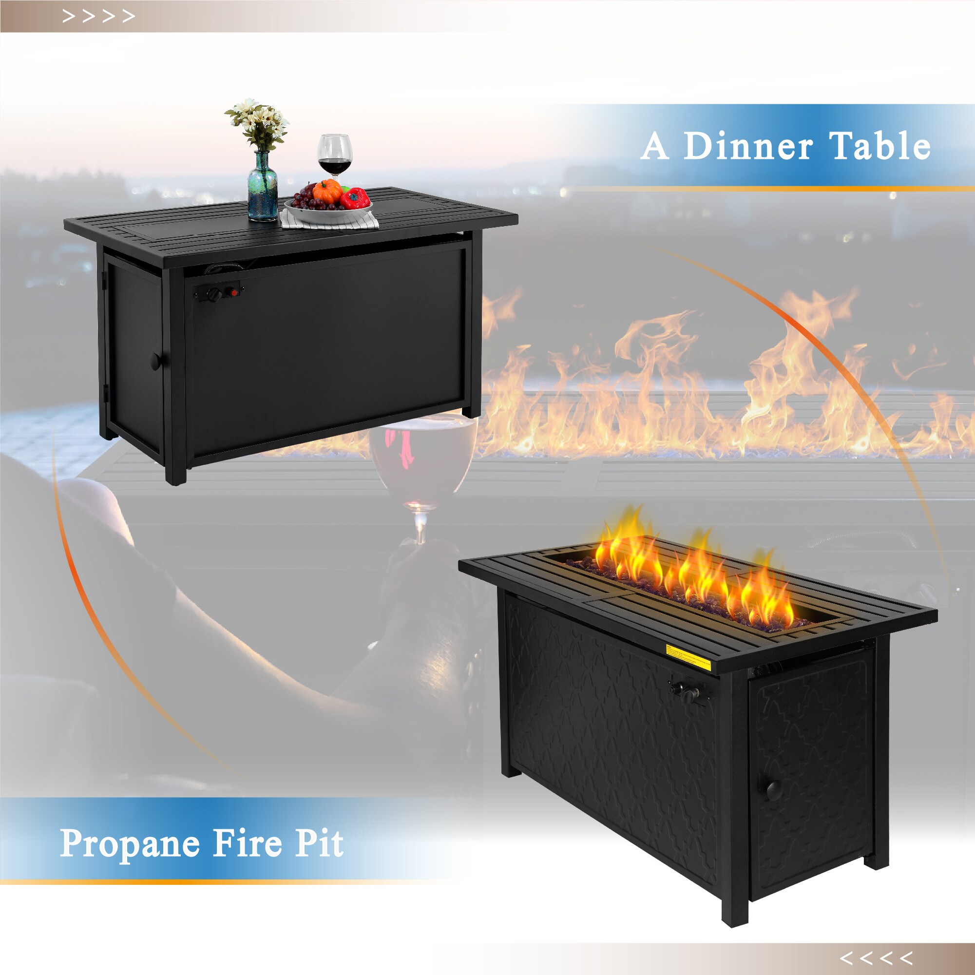 Sunshine Valley E02GS007 Outdoor-Gas-Firepits - View #5