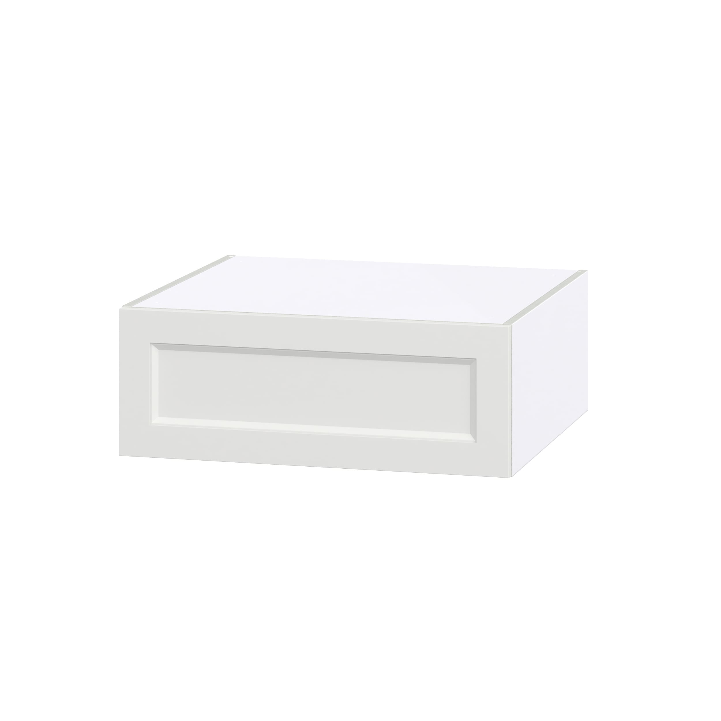 Hugo&Borg Riviera 27-in W x 10-in H x 14-in D Bright White Wall Fully Assembled Cabinet (Recessed Panel Shaker Door Style)