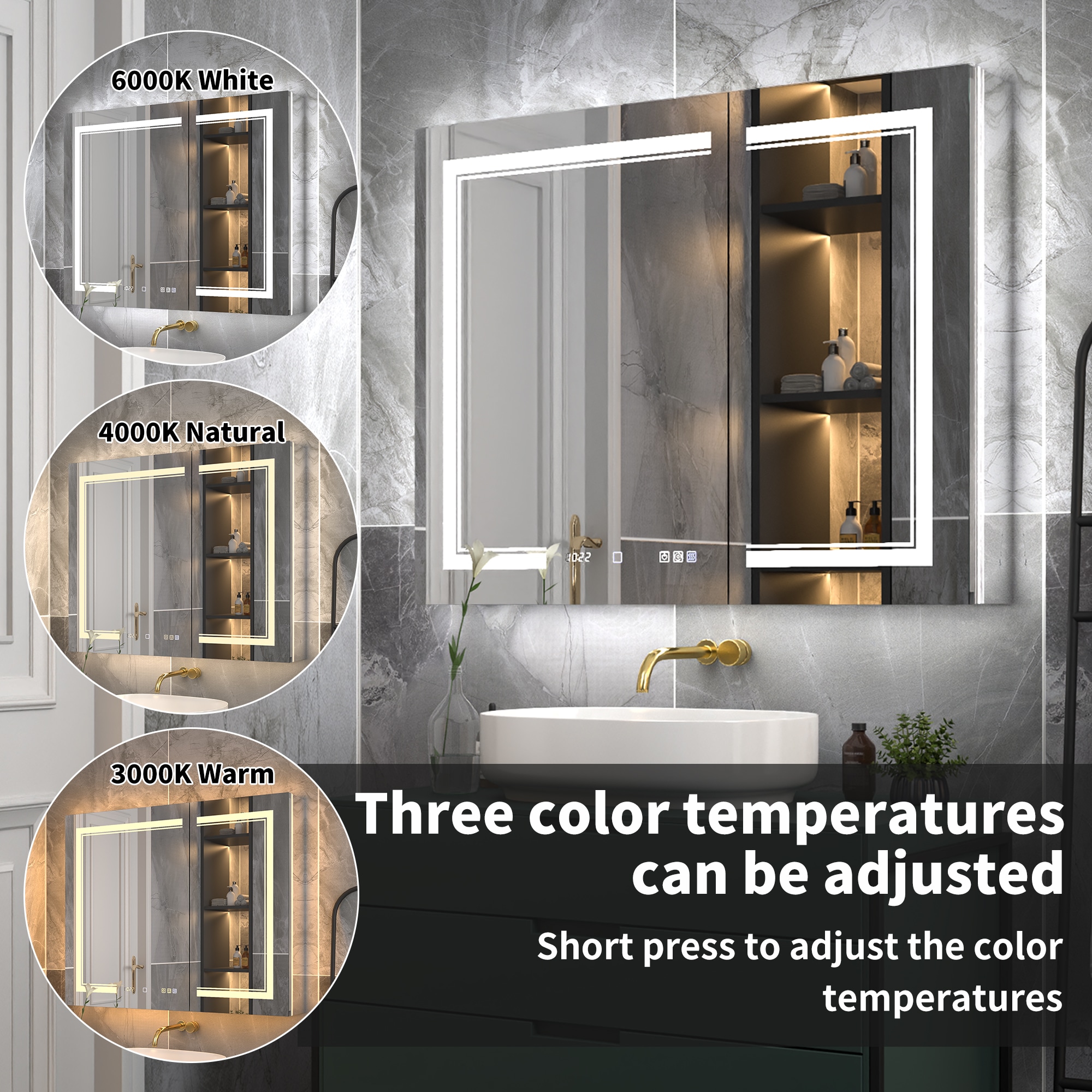 ExBrite W7MC7226 Bathroom-Medicine-Cabinets - View #5