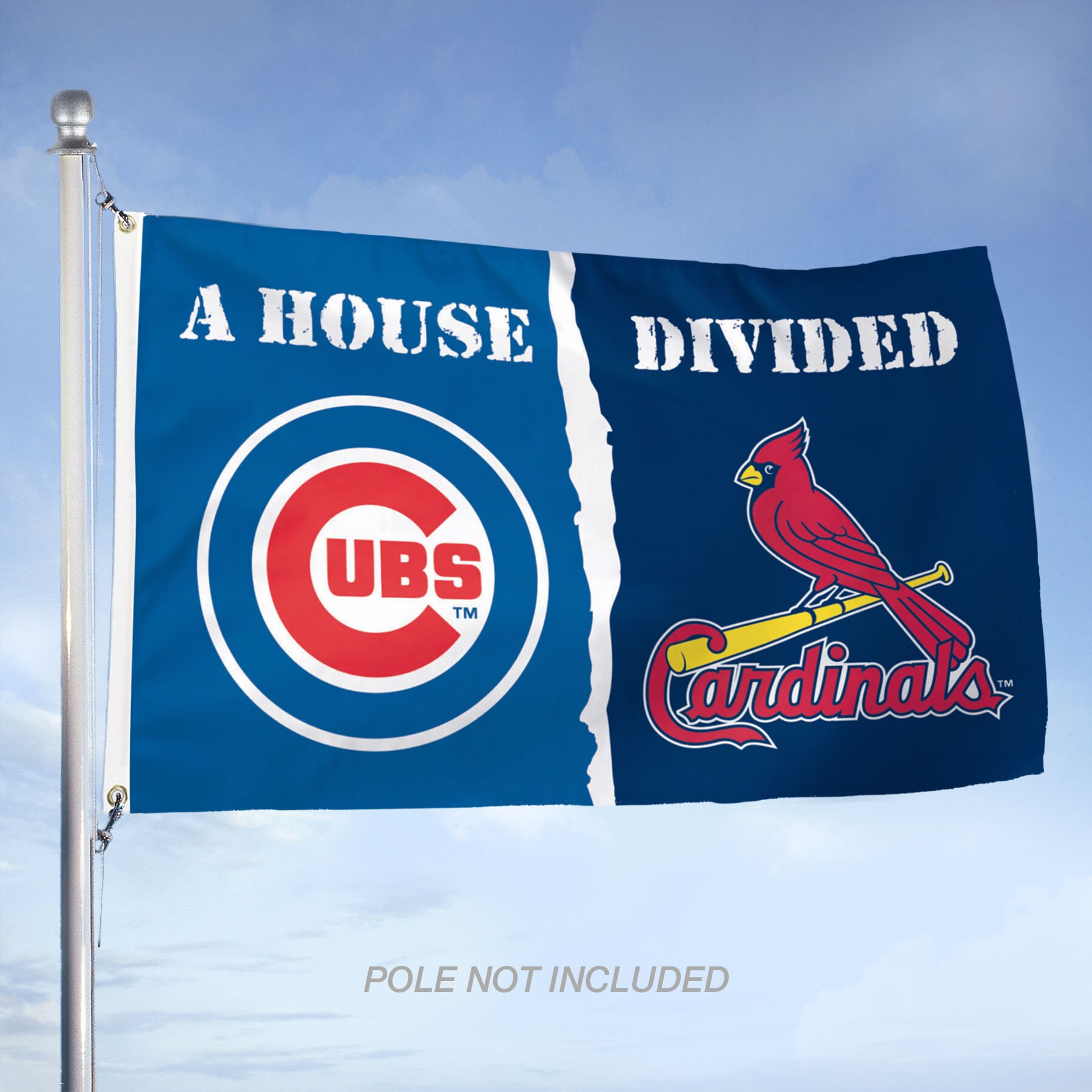 Officially Licensed MLB Chicago Cubs W Flag Rug