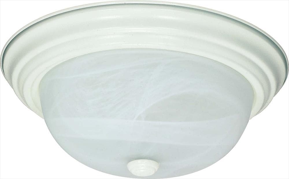  LW-SC528288 2-Light 13.25-in Textured White Flush Mount Light