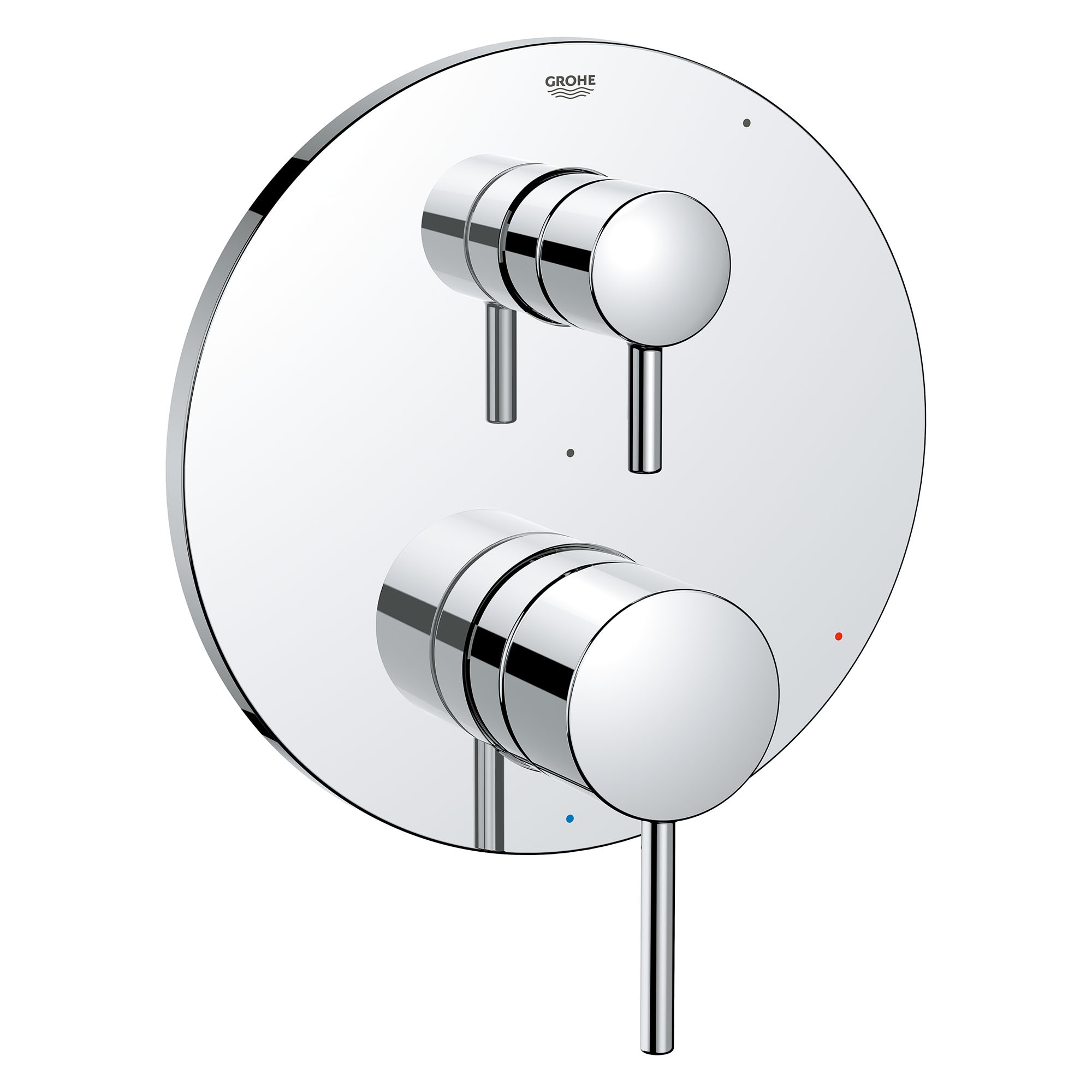 GROHE 29423000 Starlight Chrome Sold separately Sold separately 7.5-Inches Shower Faucet