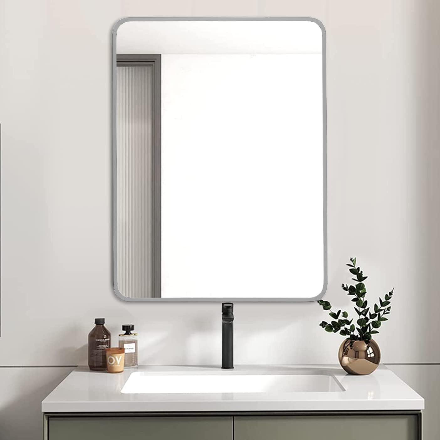 Forclover HUC-RE2432SL Framed-Bath-Mirrors - View #5