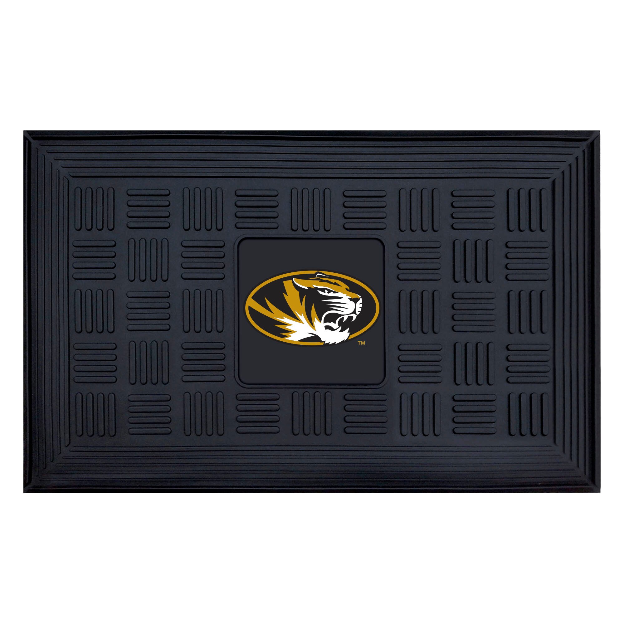  11367 Missouri Tigers 2-ft x 3-ft Black Vinyl Rectangular Indoor or Outdoor Decorative Sports Door Mat