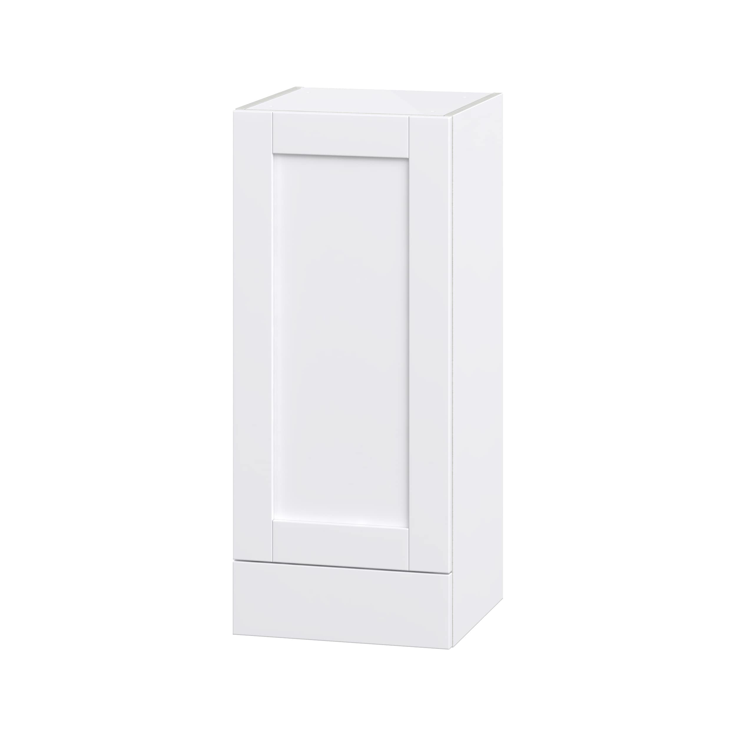 Hugo&Borg Rosemont 15-in W x 35-in H x 14-in D Glacier White 1-Drawer Wall Fully Assembled Cabinet (Flat Panel Shaker Style)