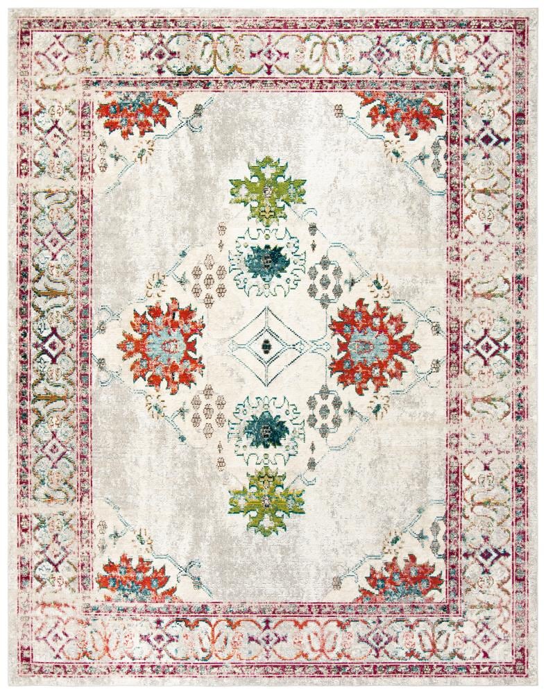 Safavieh CRS522A-9 Crystal Simone 9 x 12 (ft) Loomed Polypropylene Cream/Gray Rectangular Indoor Distressed/Overdyed Vintage Area rug
