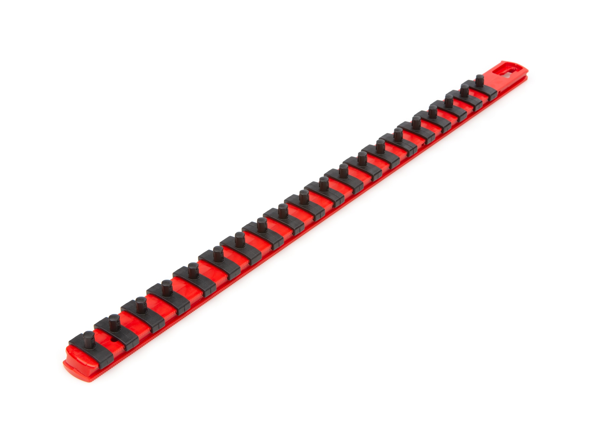 TEKTON OSR03120 Plastic Socket storage - 1/4 in drive x 18 inch socket rail with 20 clips