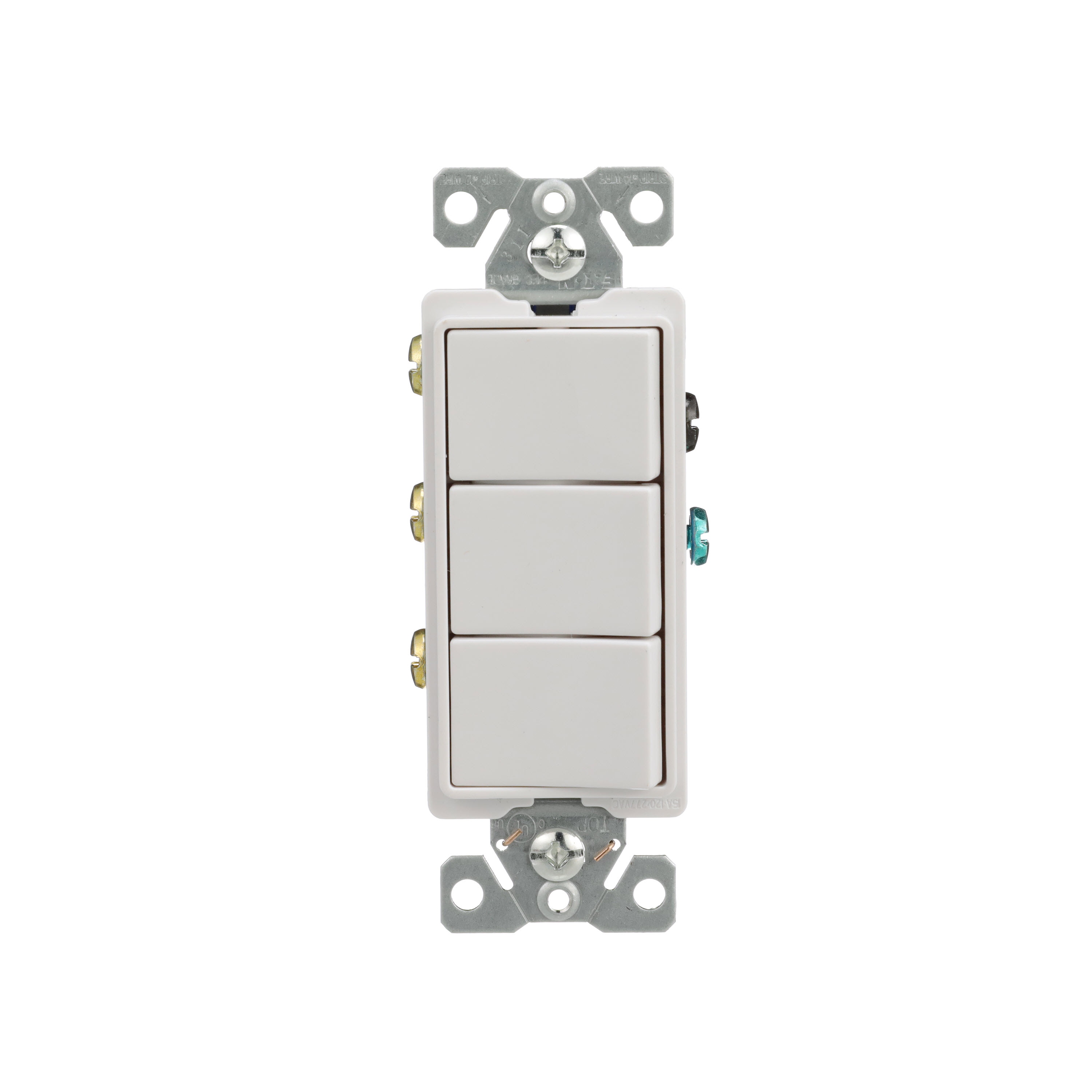 Eaton 7729W-BX-LW 15-amp Single-pole Rocker Light Switch , White