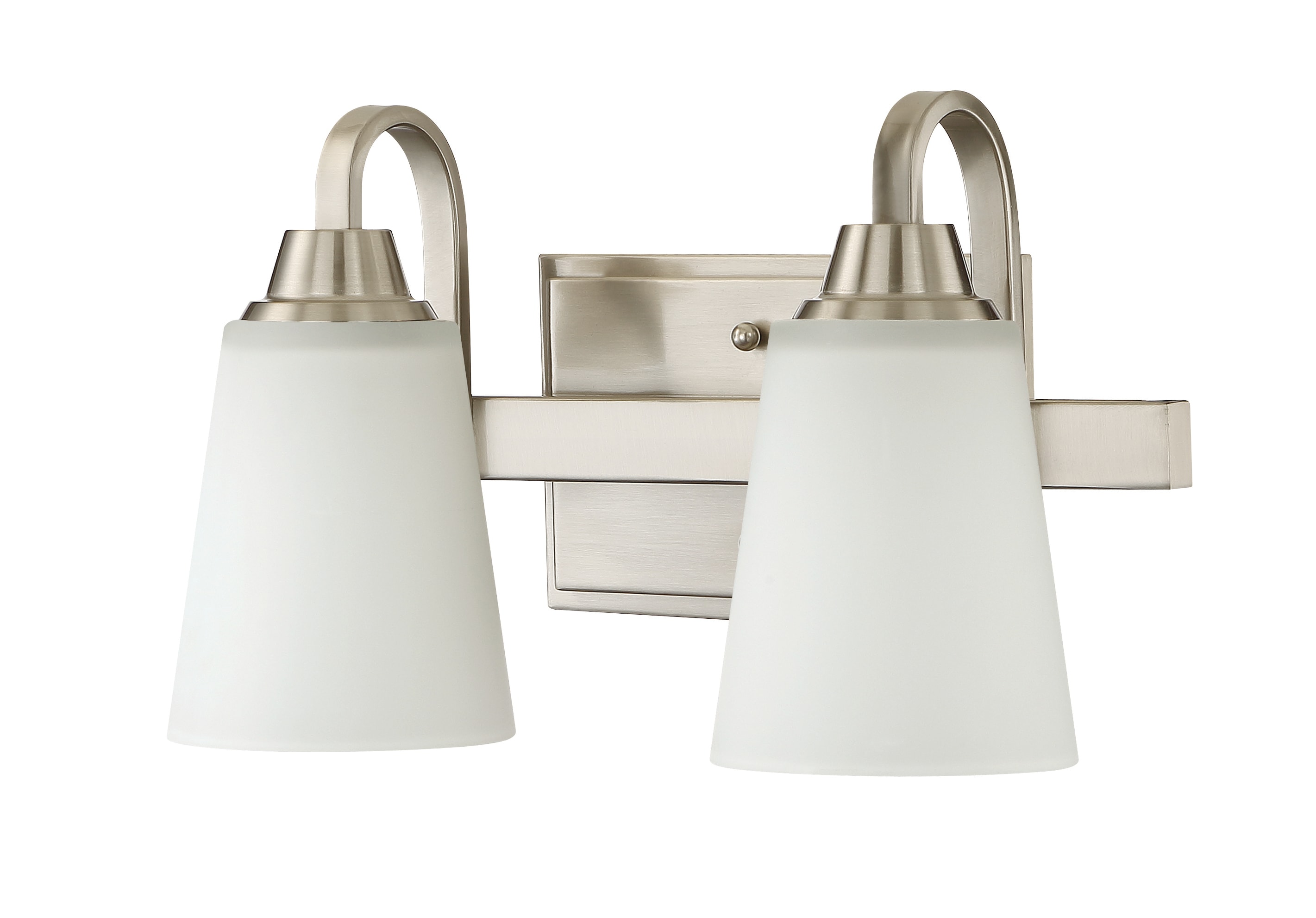 Craftmade 41902-BNK Grace 14-in 2 -Light Brushed Nickel Modern/contemporary Vanity light