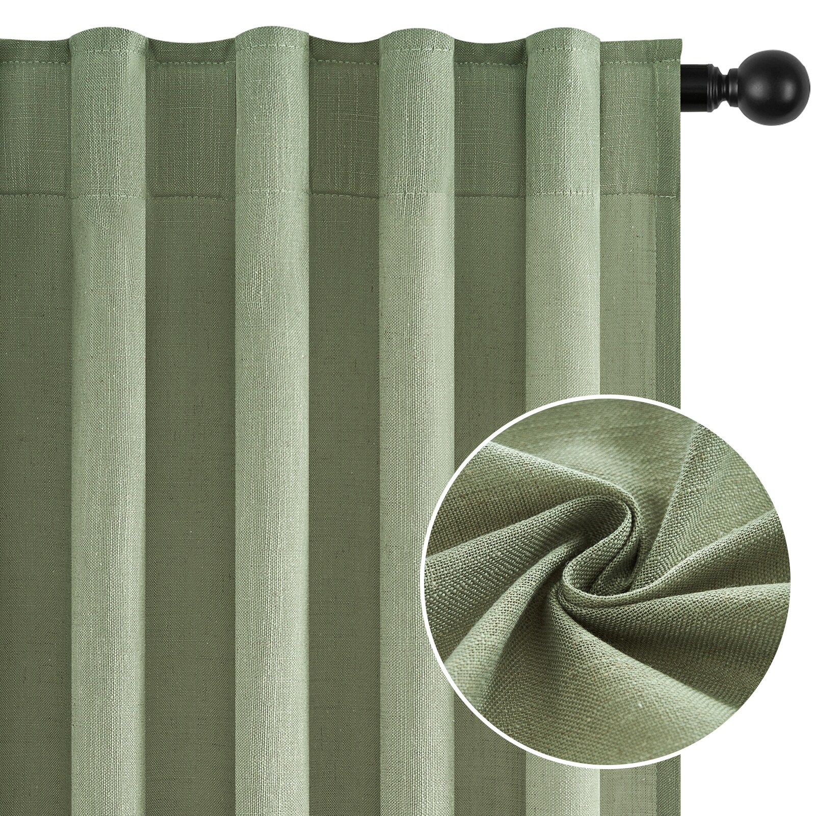 Topfinel 224RB SAGE 50X96 curtains - View #4