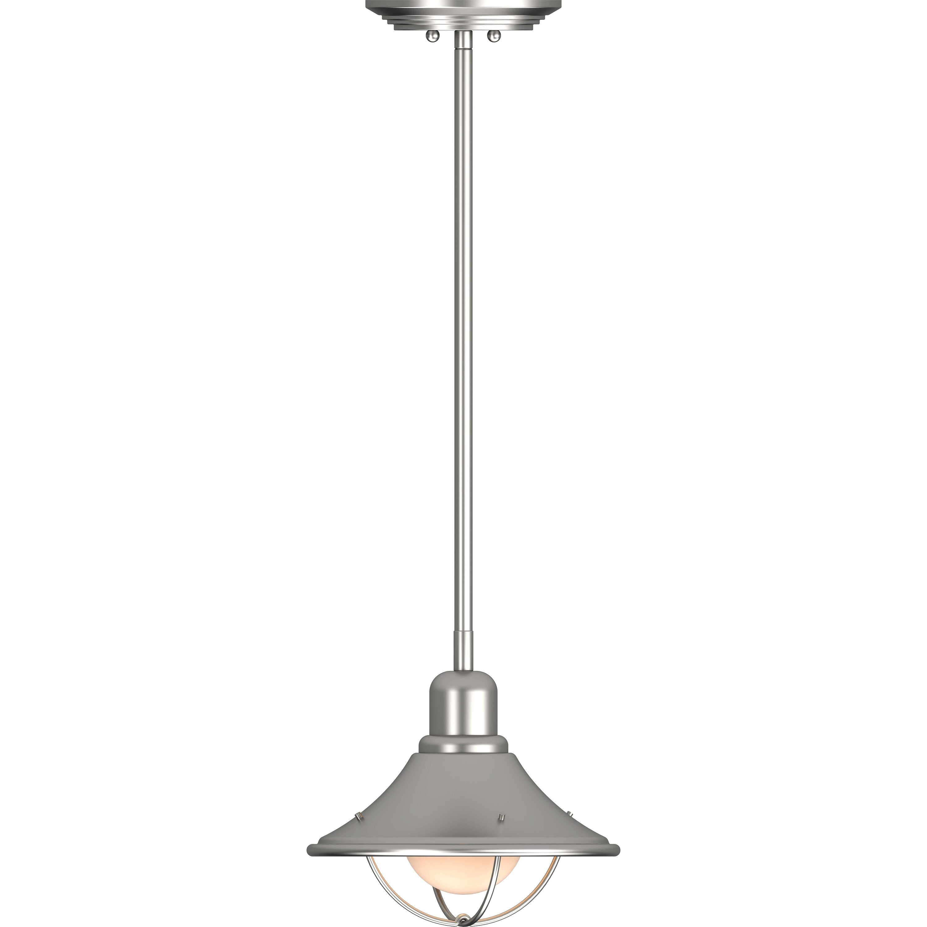 Volume Lighting V3121-33 1 -Light Brushed nickel Transitional Bell Mini Hanging Pendant light