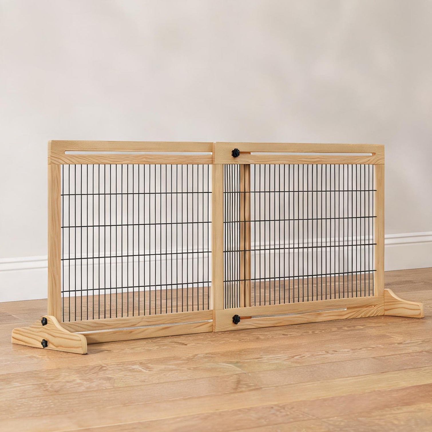 Watnature Natural Wood Cat Flaps and Enclosures for Outdoor Space with Adjustable Design