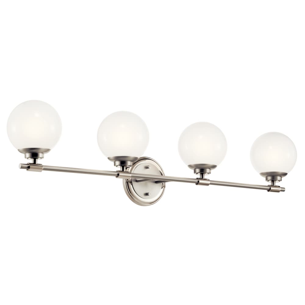 Kichler 55173PN Benno 34-in 4 -Light Polished Nickel Modern/contemporary Vanity light