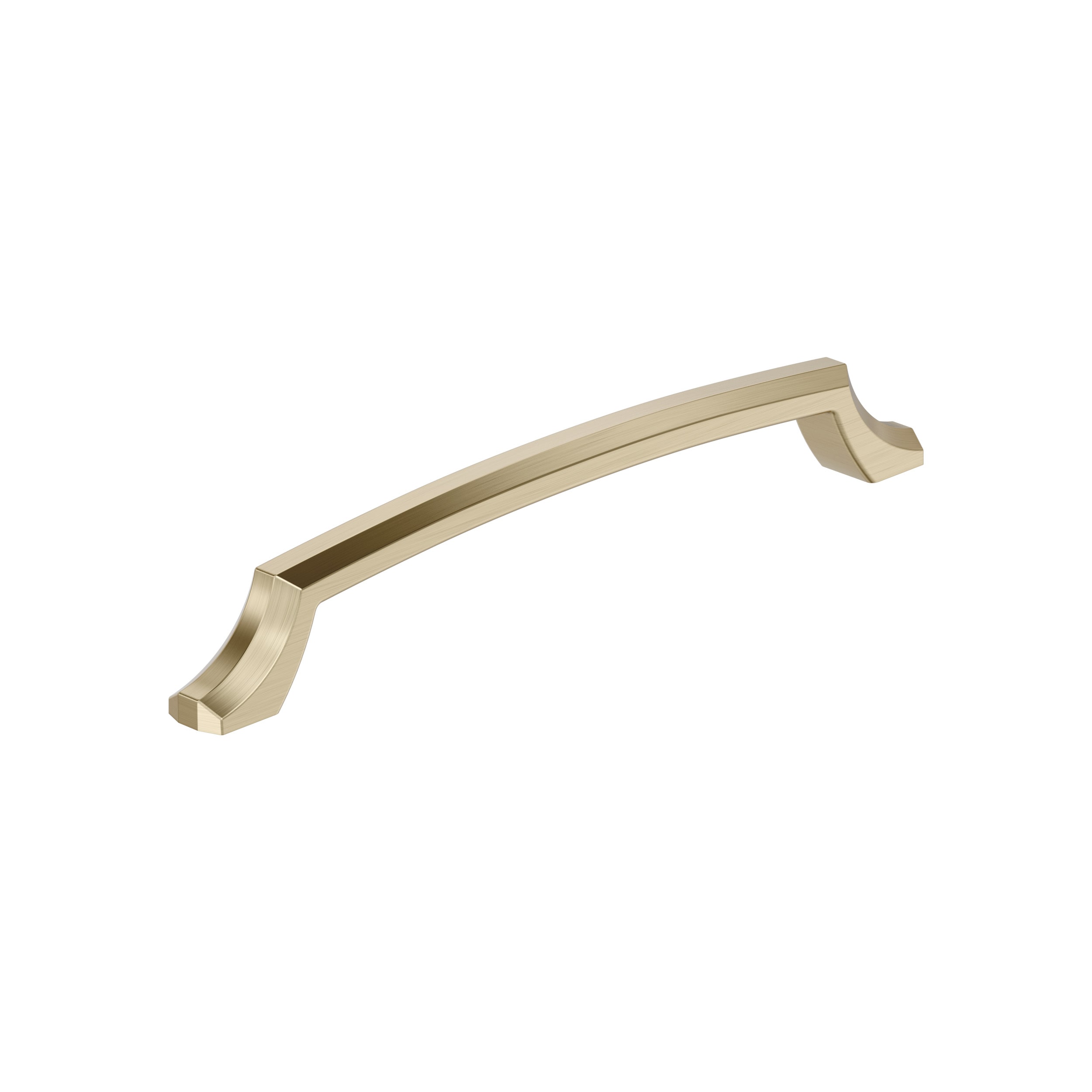 Amerock BP36711BBZ Bellamy 7-9/16-in , 192mm Center to Center Golden Champagne Arch Handle