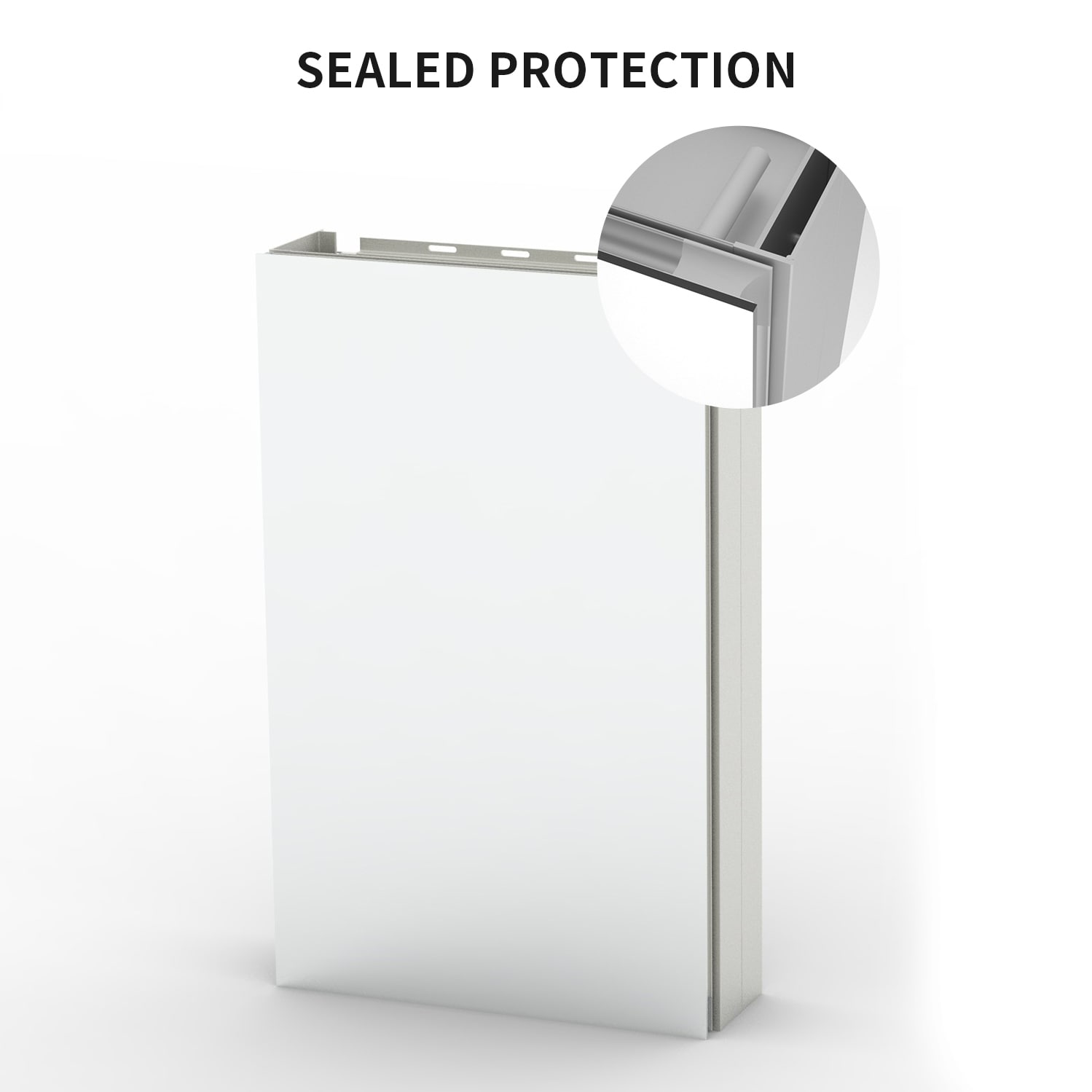 TaiMei MMC1524-SA MCA 15-Inches x 24-Inches Surface/Recessed Mount Silver satin Mirrored Rectangle Soft Close Medicine Cabinet