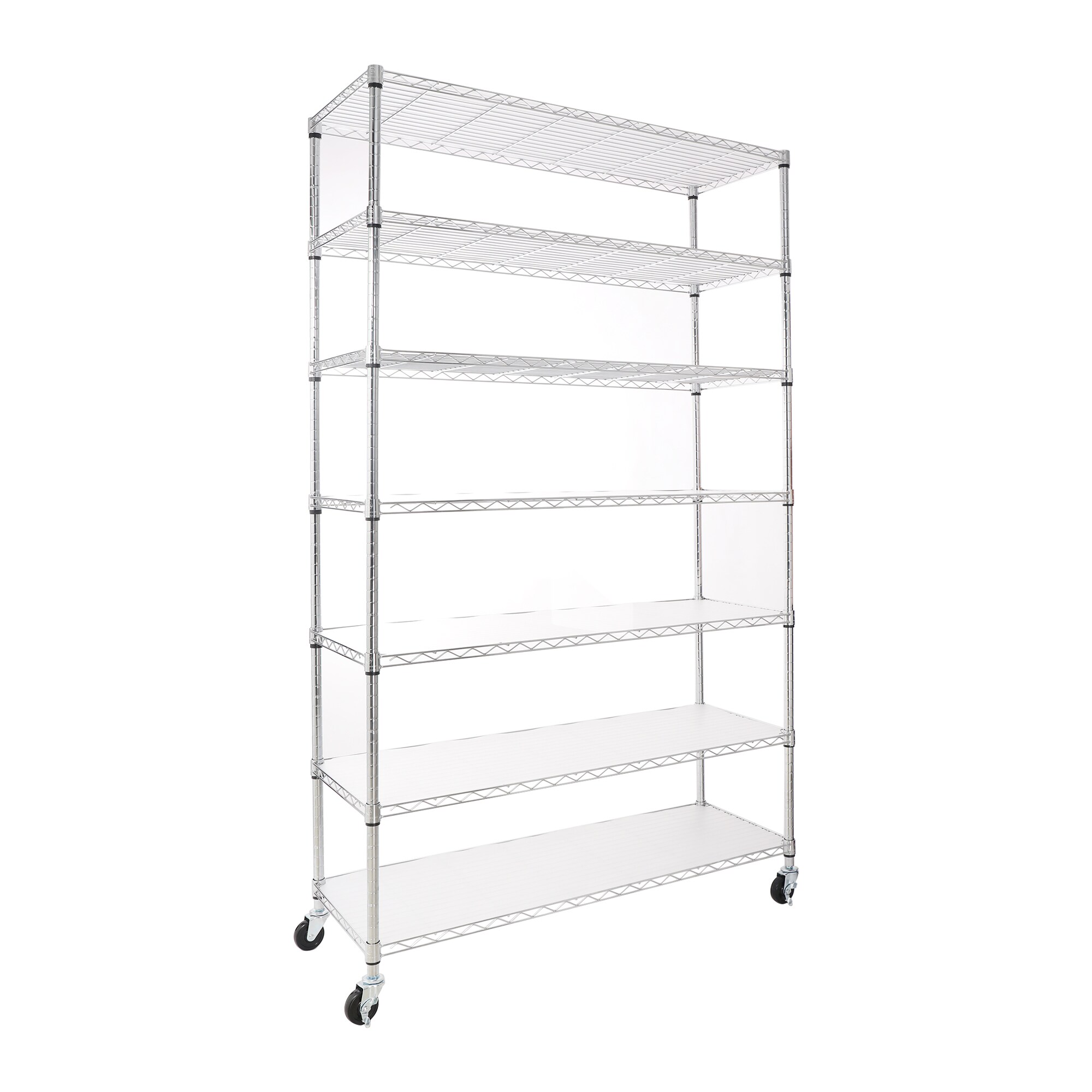 Siavonce Metal Heavy Duty 7-Tier Utility Shelving Unit (48-in W x