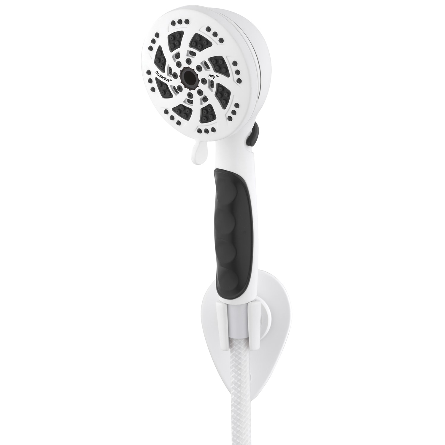 Oxygenics 92789 Fury RV 5.0 -Spray White 3.75-in Round Handheld High Pressure Shower Head 1.8 GPM