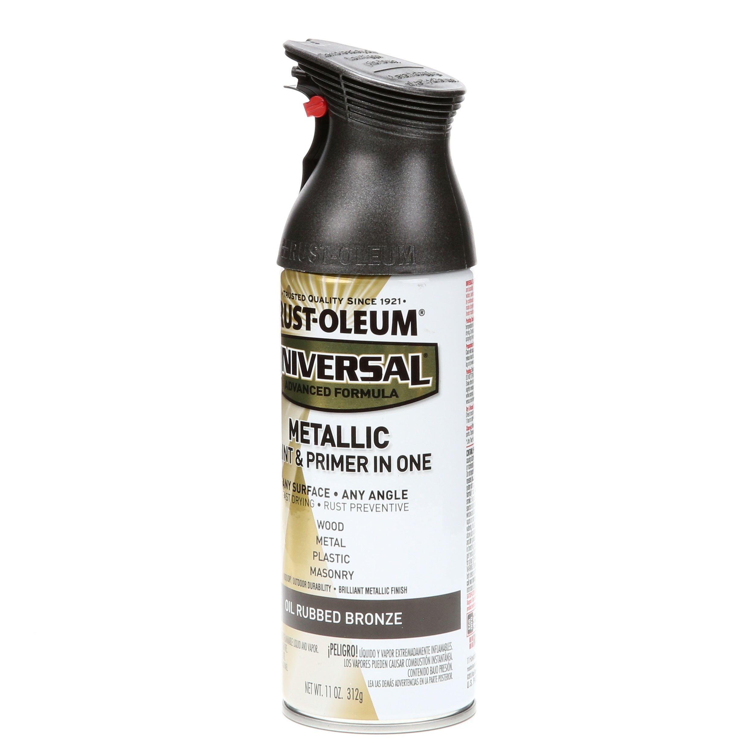 Rust-Oleum Universal Gloss Oil Rubbed Bronze Metallic Spray Paint and Primer In One (NET WT. 11-oz) in Spray Paint department at Lowes.com
