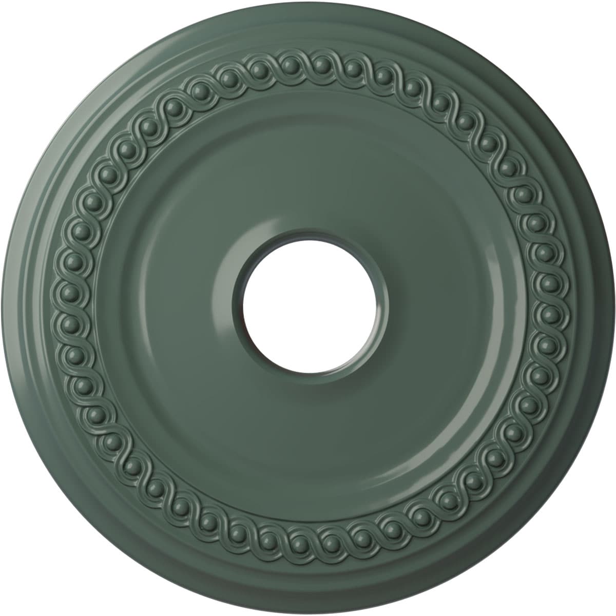 Ekena Millwork CM19CLCBF Classic 18.625-in W x 18.625-in L Painted Cloud Burst Polyurethane Whole Ceiling Medallion