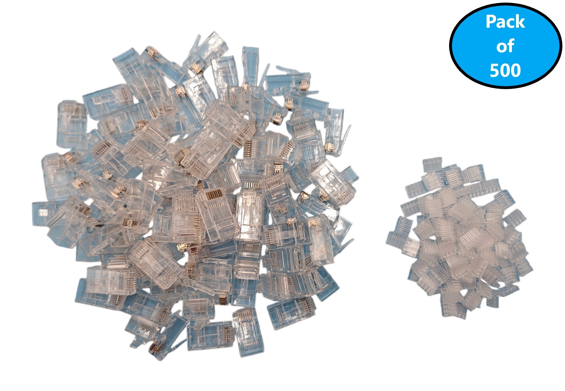 Micro Connectors 500 -Pack Cat6 RJ45 Modular plug #C20-088L6-500