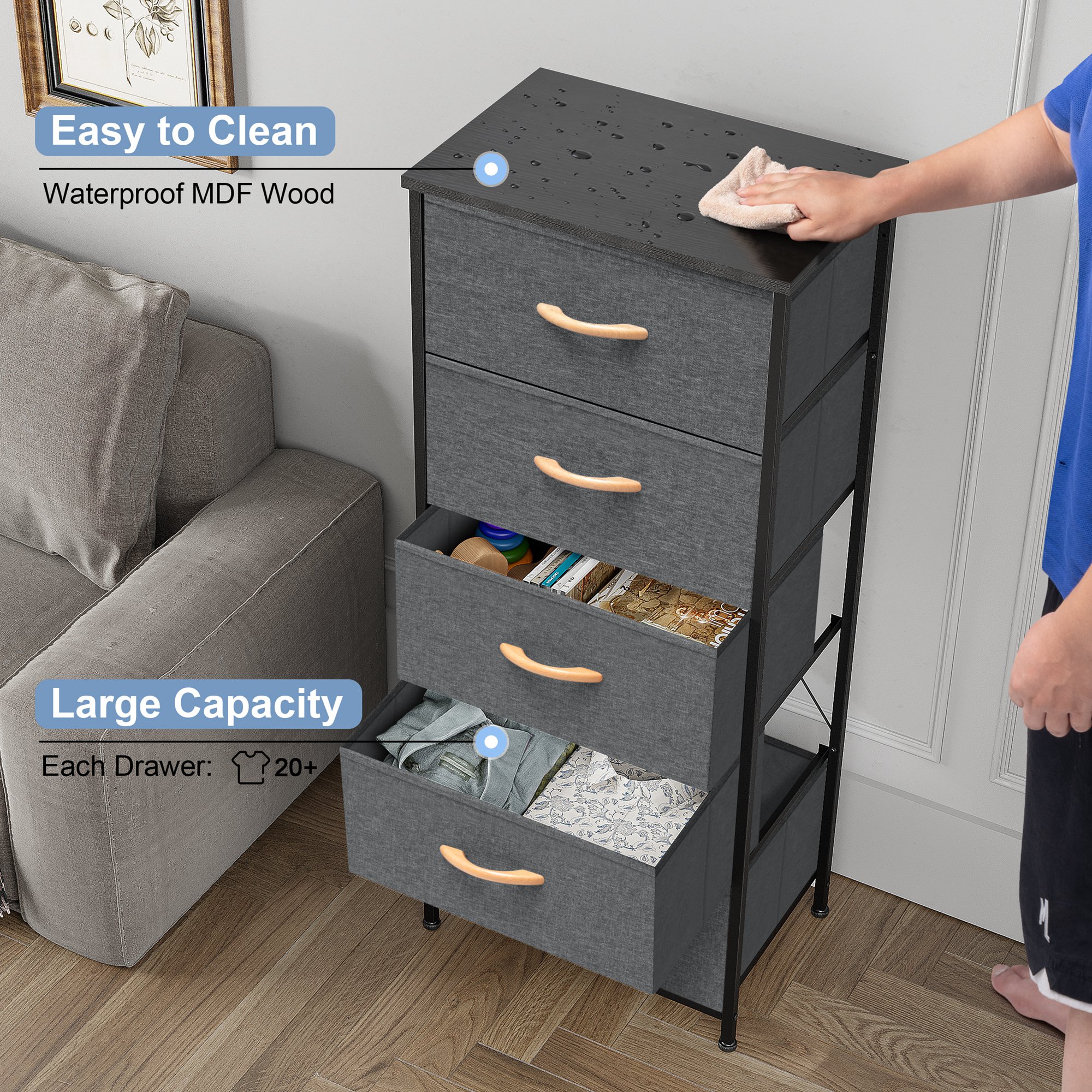 Crestlive Products CL-HD003GRY dressers - View #3