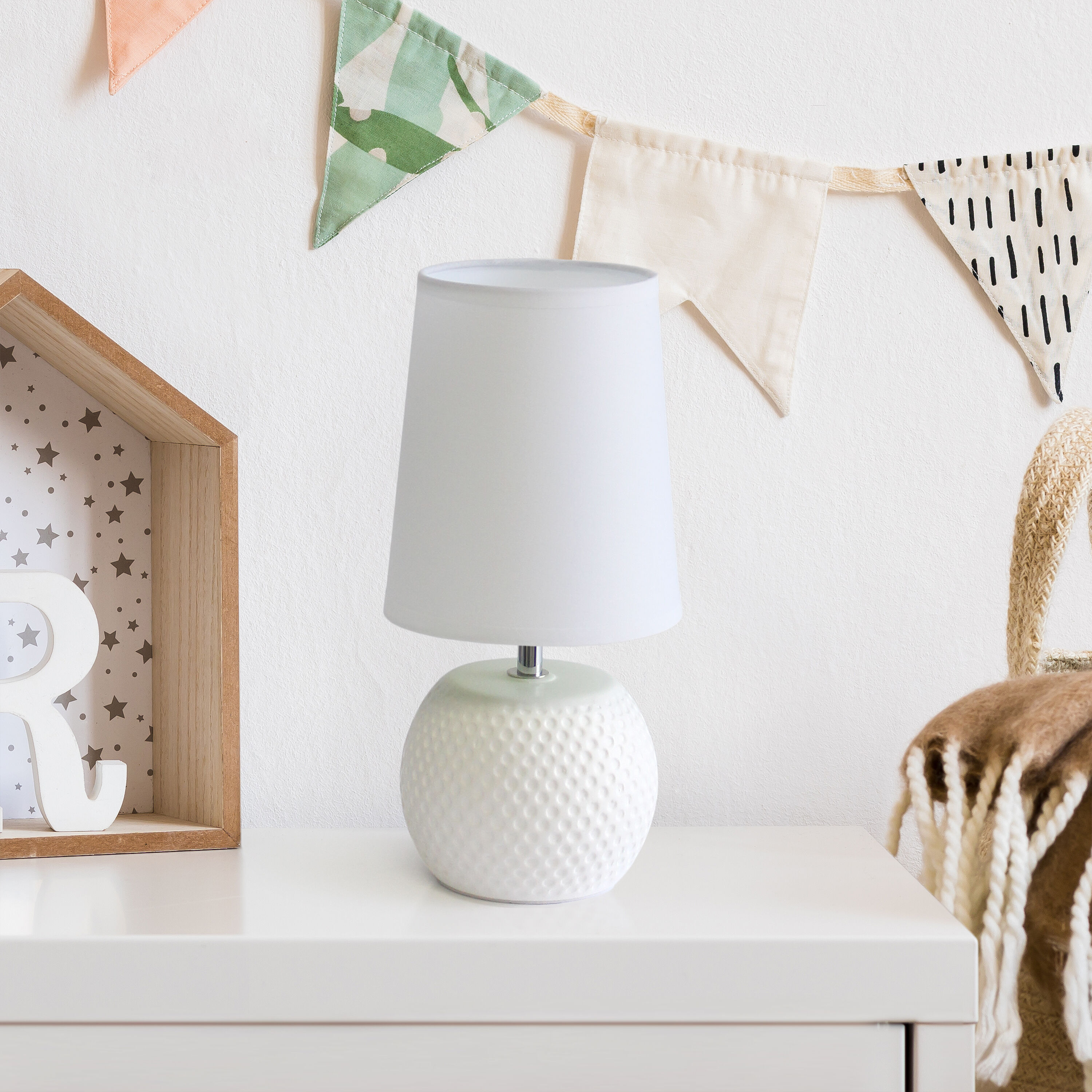 Simple Designs LT2084-WHT Table-Lamps - View #4