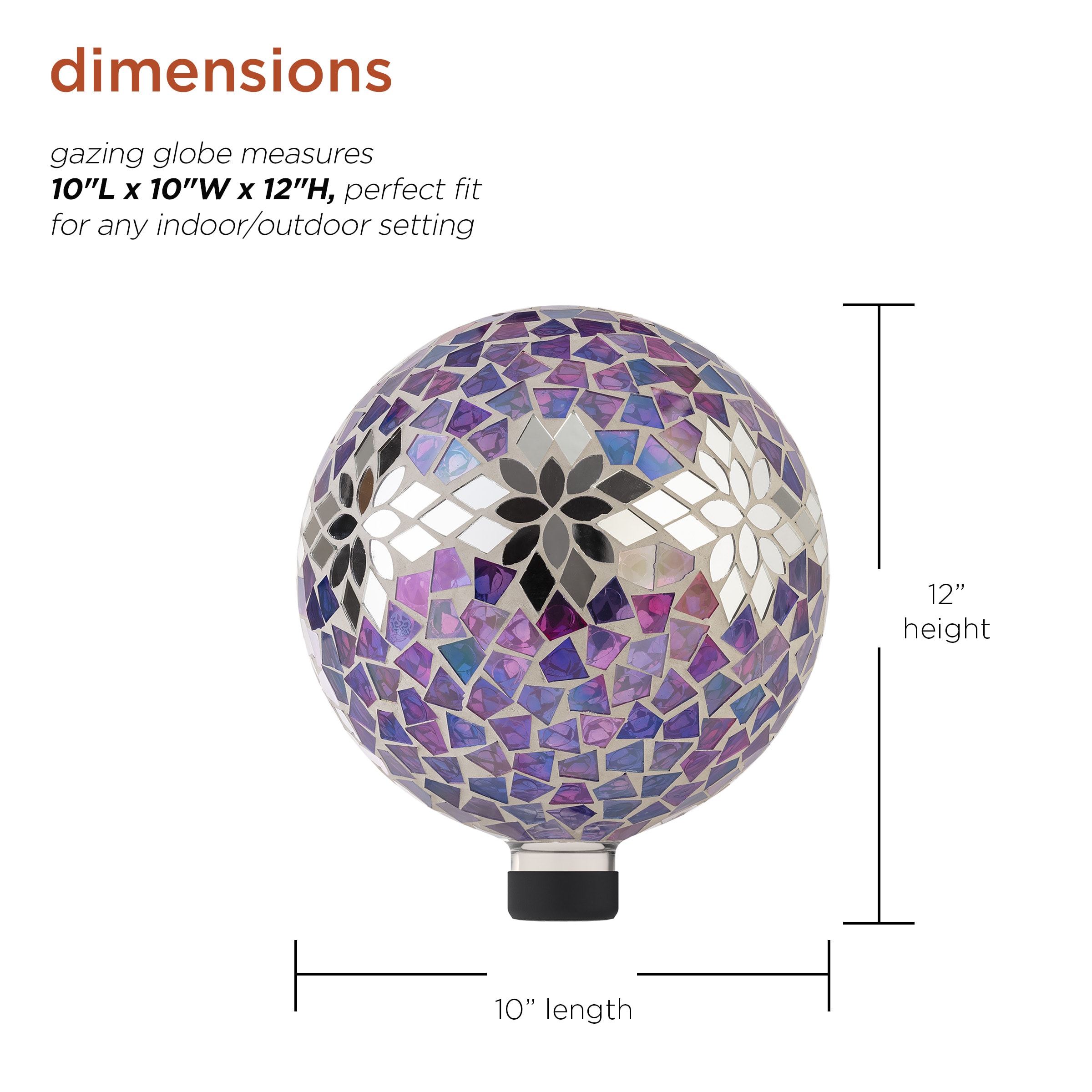 Alpine Corporation HGY296 Gazing-Ball-Stand - View #3