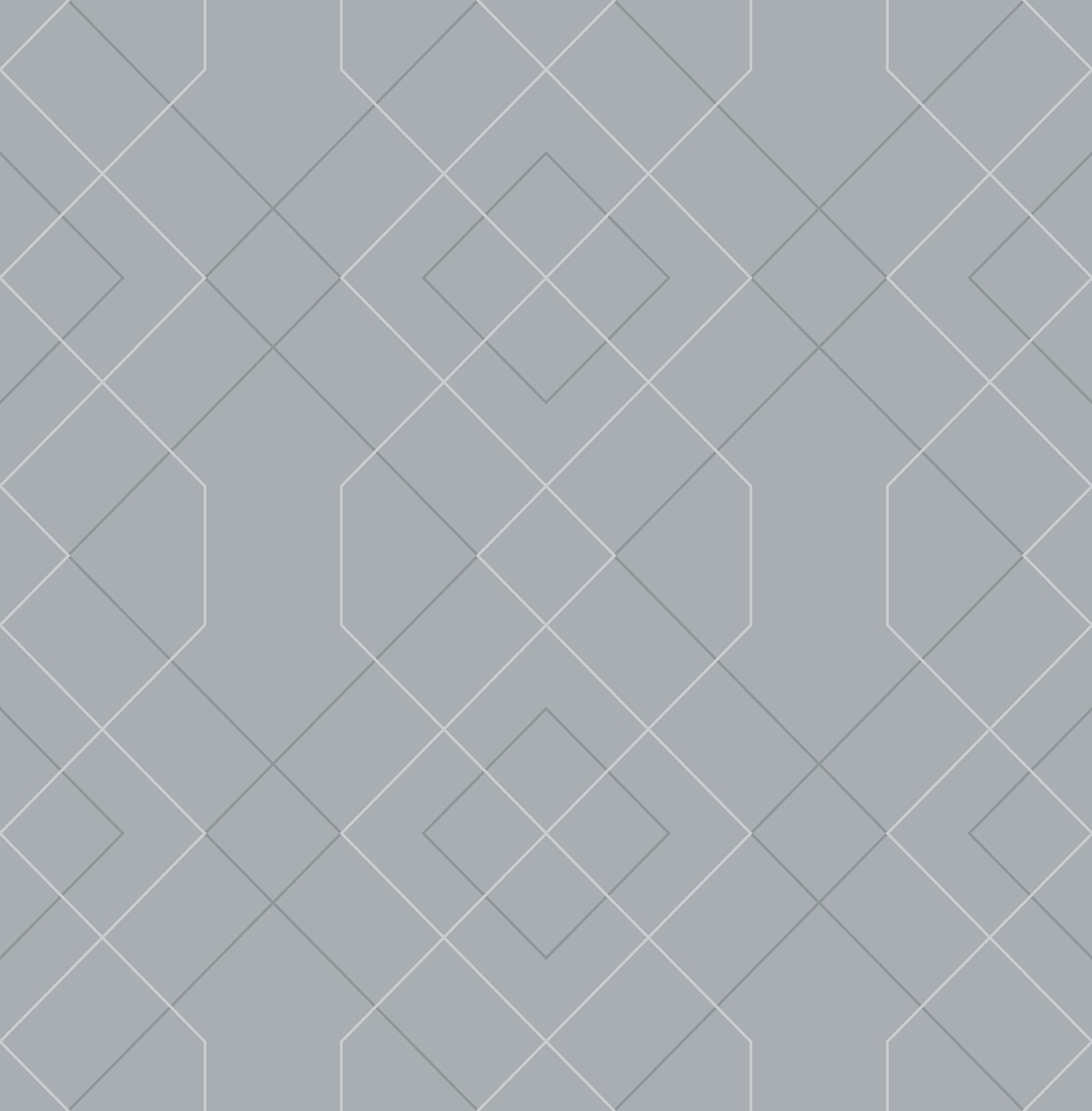 Scott Living 2964-25910 56.4-Sq. Feet Pewter Non-woven Geometric Unpasted Wallpaper