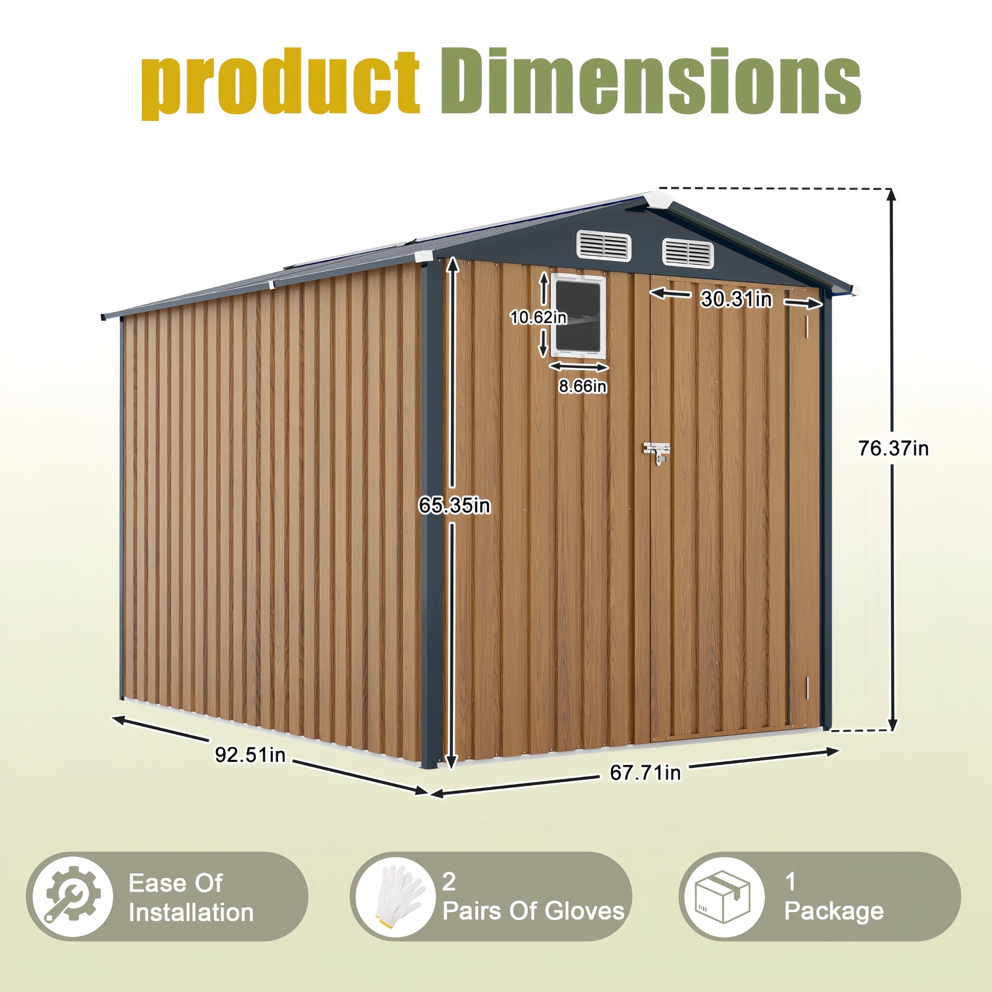 Numhew NHMAX16991 Metal-Storage-Buildings-Sheds - View #3