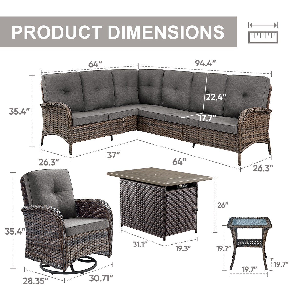 Rilyson FS130144085-3 Patio-Conversation-Sets - View #14
