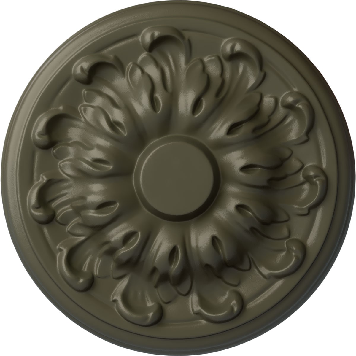 Ekena Millwork CM08MUWHF Millin 7.875-in W x 7.875-in L Painted Witch Hazel Polyurethane Whole Ceiling Medallion