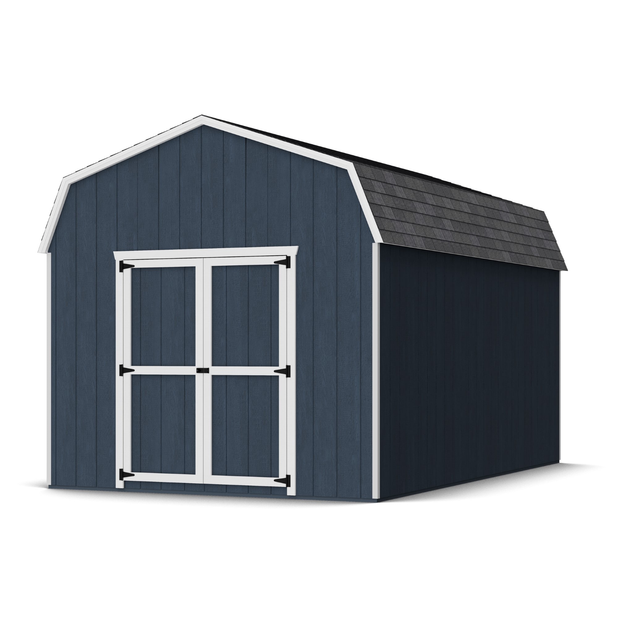 Little Cottage Co 10X16 VGB-6-PC Value Gambrel Barn 10-ft x 16-ft Gambrel Style Wood Outdoor Storage Shed with 2 Doors