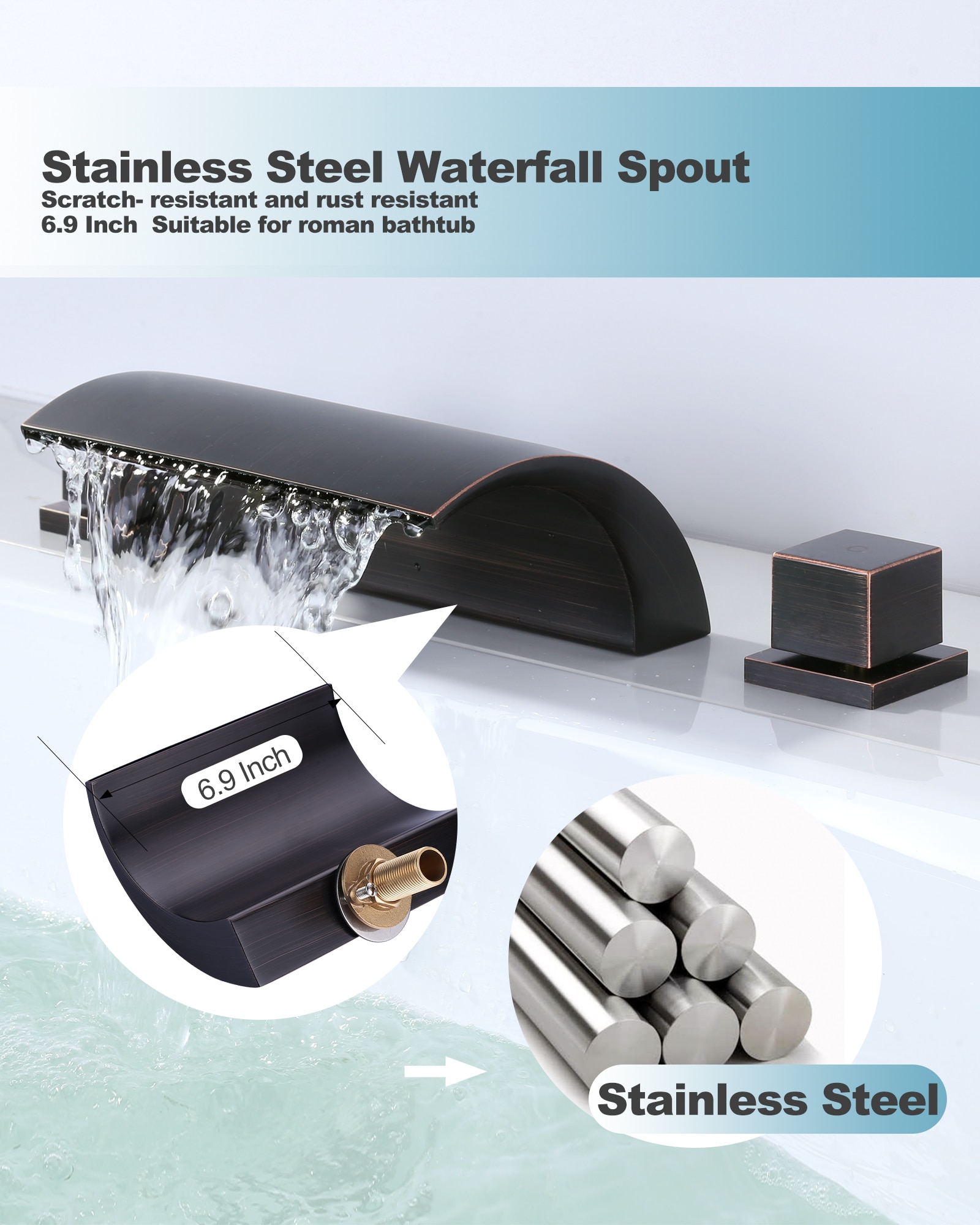 WOWOW 3080600RB Roman-Tub-Faucets - View #6