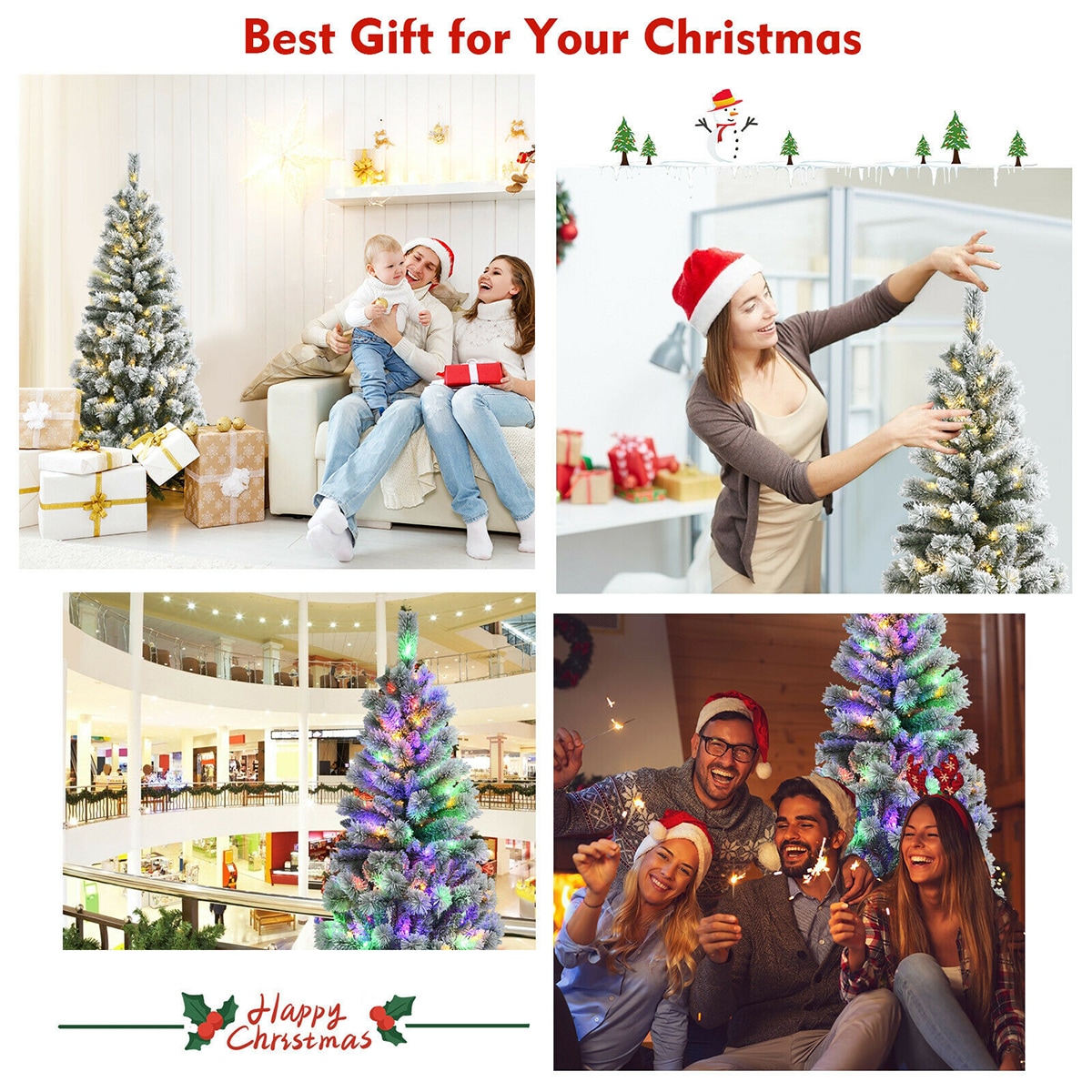 Forclover HYFL-US510CM Artificial-Christmas-Trees - View #3