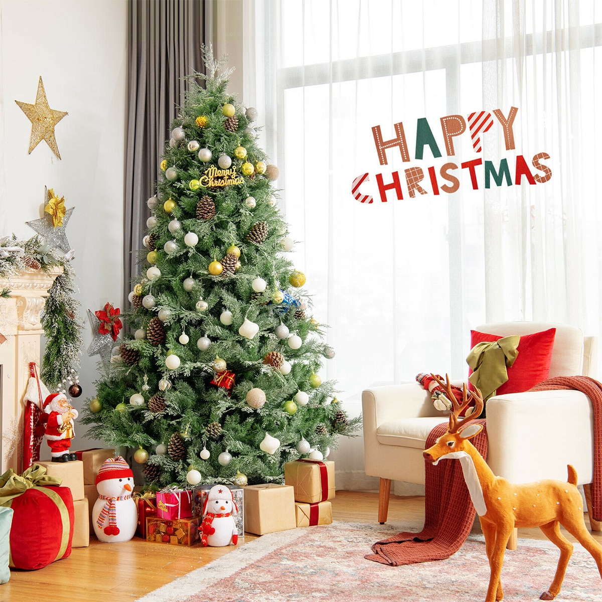 WELLFOR CM-HWY-23481 Artificial-Christmas-Trees - View #8