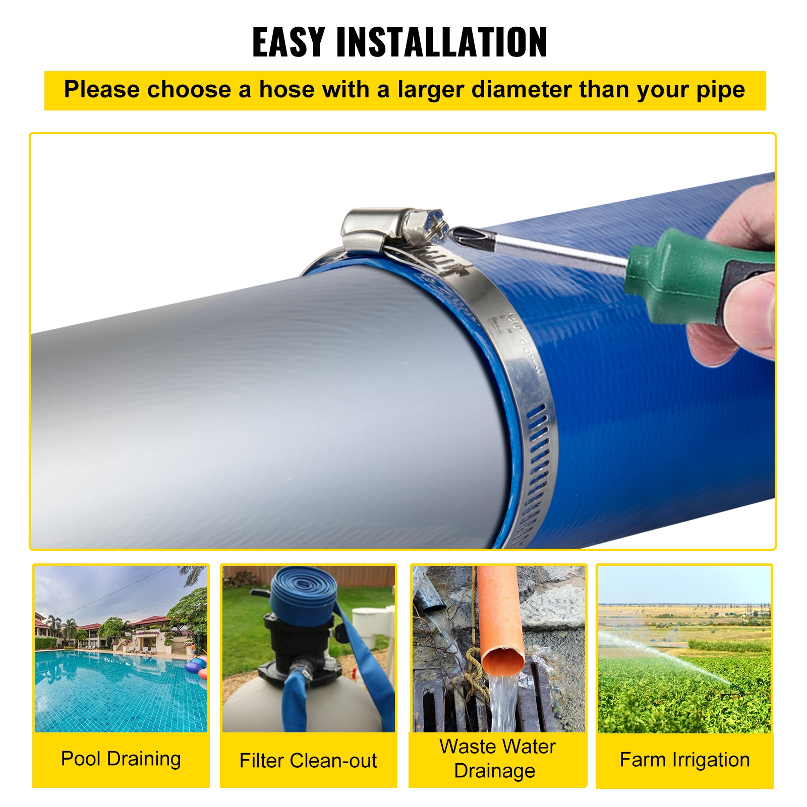 VEVOR YCFC4X100PVC2V96ZV0 Tubing-Hoses - View #7