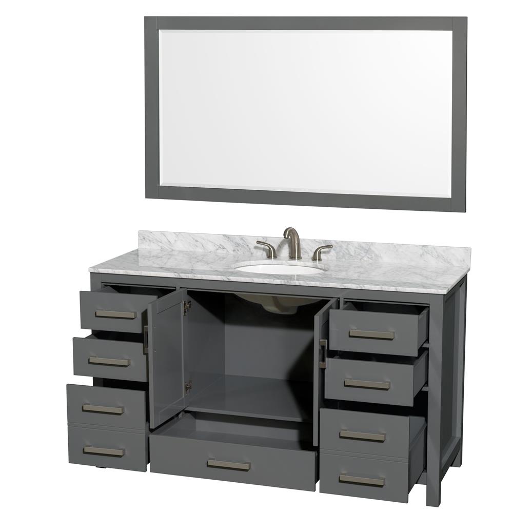Wyndham Collection WCS141460SKGCMUNOM58 Bath-Vanity-Combo - View #2