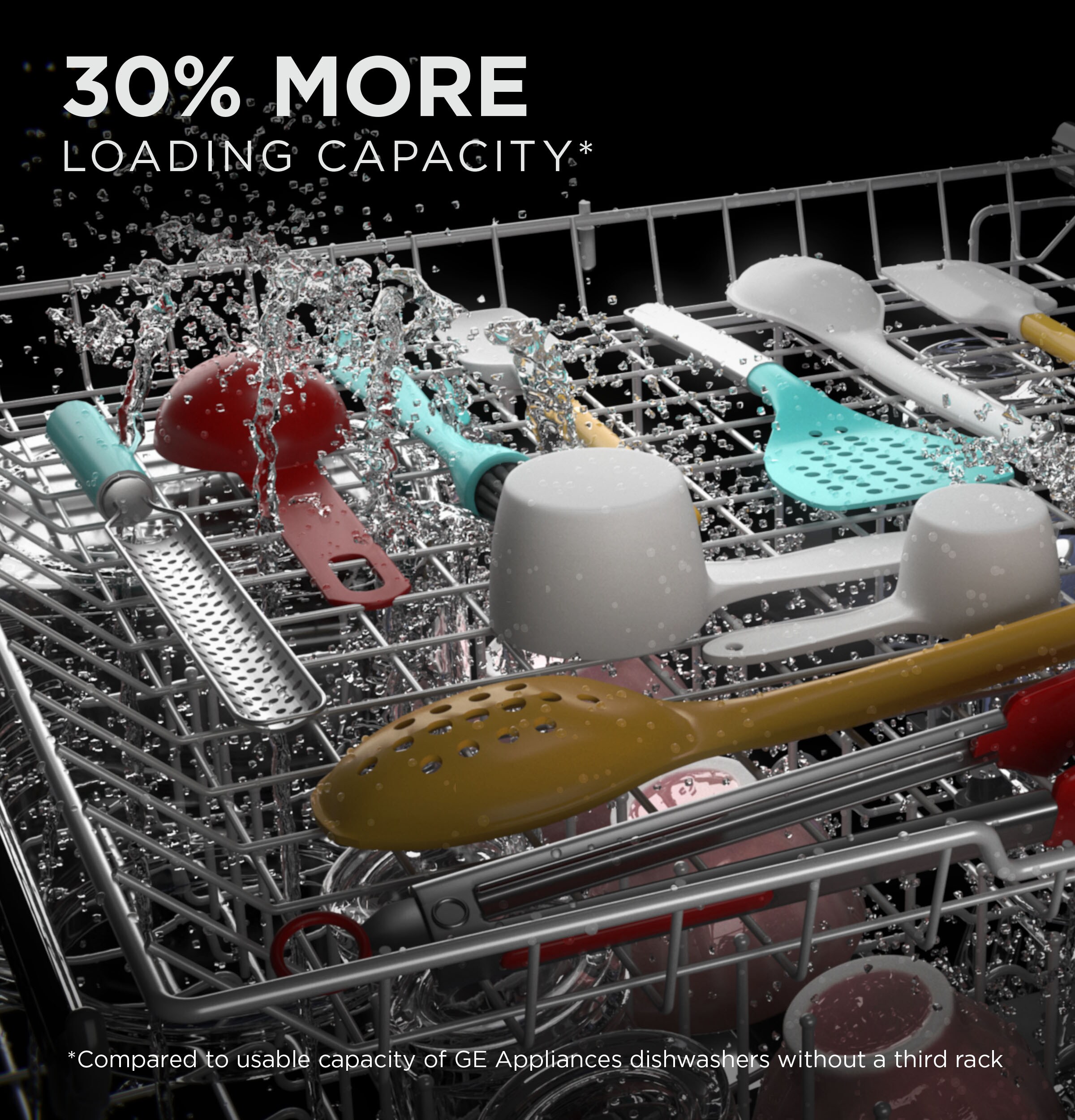 GE Dry Boost 24-in Top Control Built-in Dishwasher With Third Rack ( Stainless Steel ) ENERGY STAR, 50-Decibel Very Quiet Sound Level
